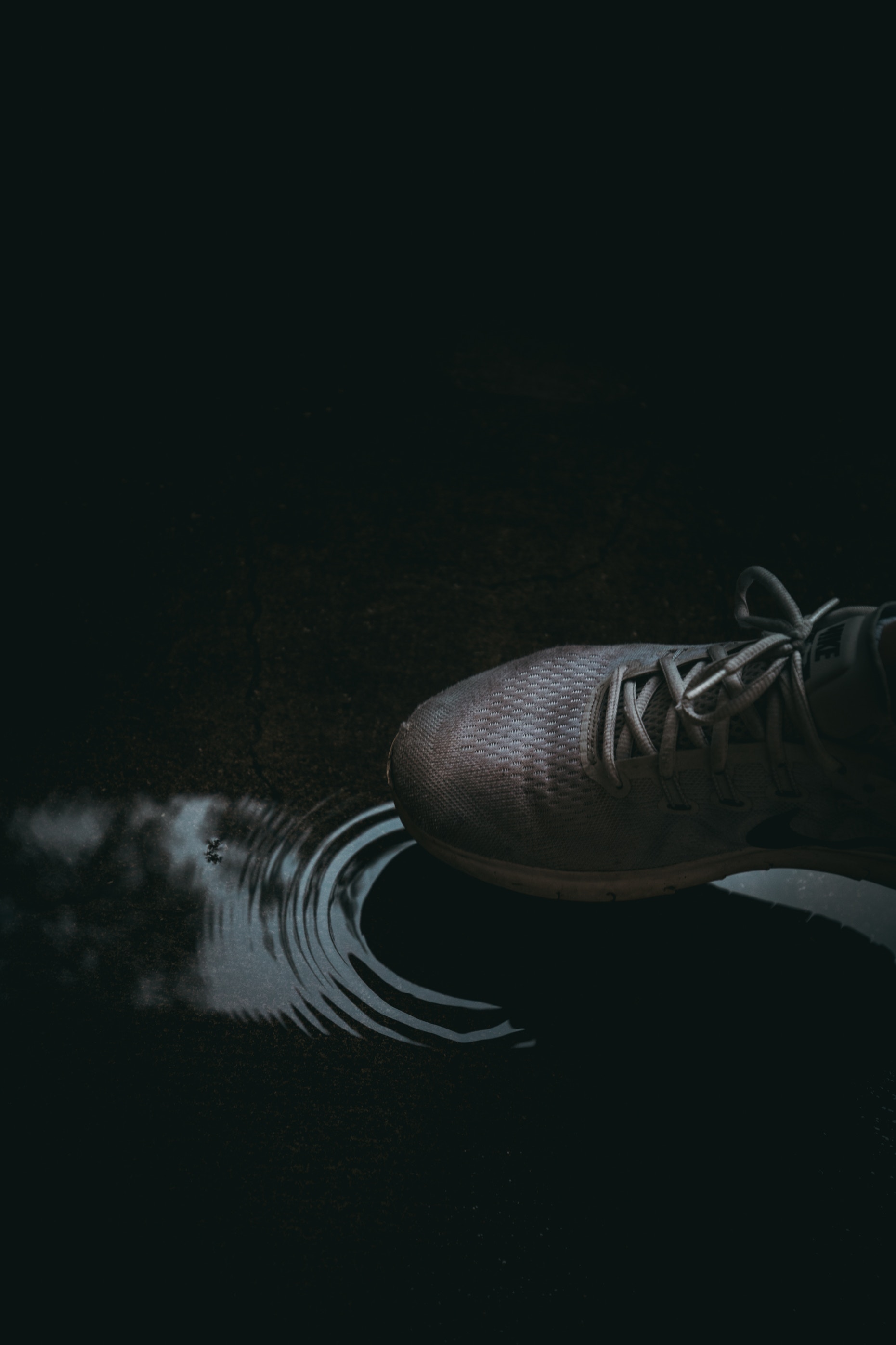 Free Images touching, sneaker, touch, puddle Dark