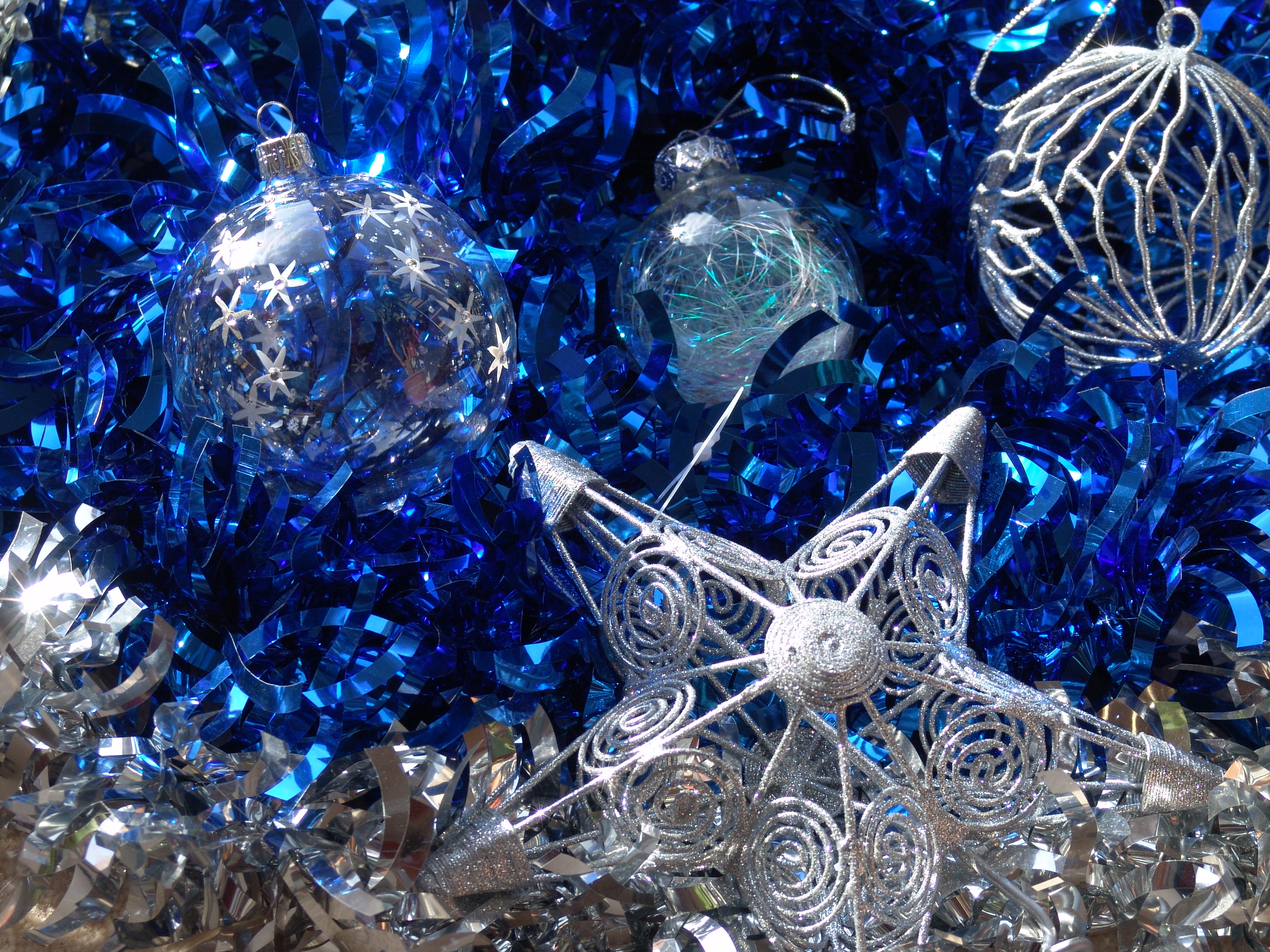 Free Images blue, holiday, christmas, christmas ornaments Silver
