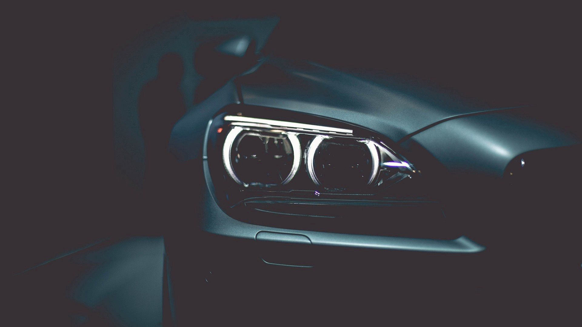 wallpapers bmw, cars, black, lights, style, headlights