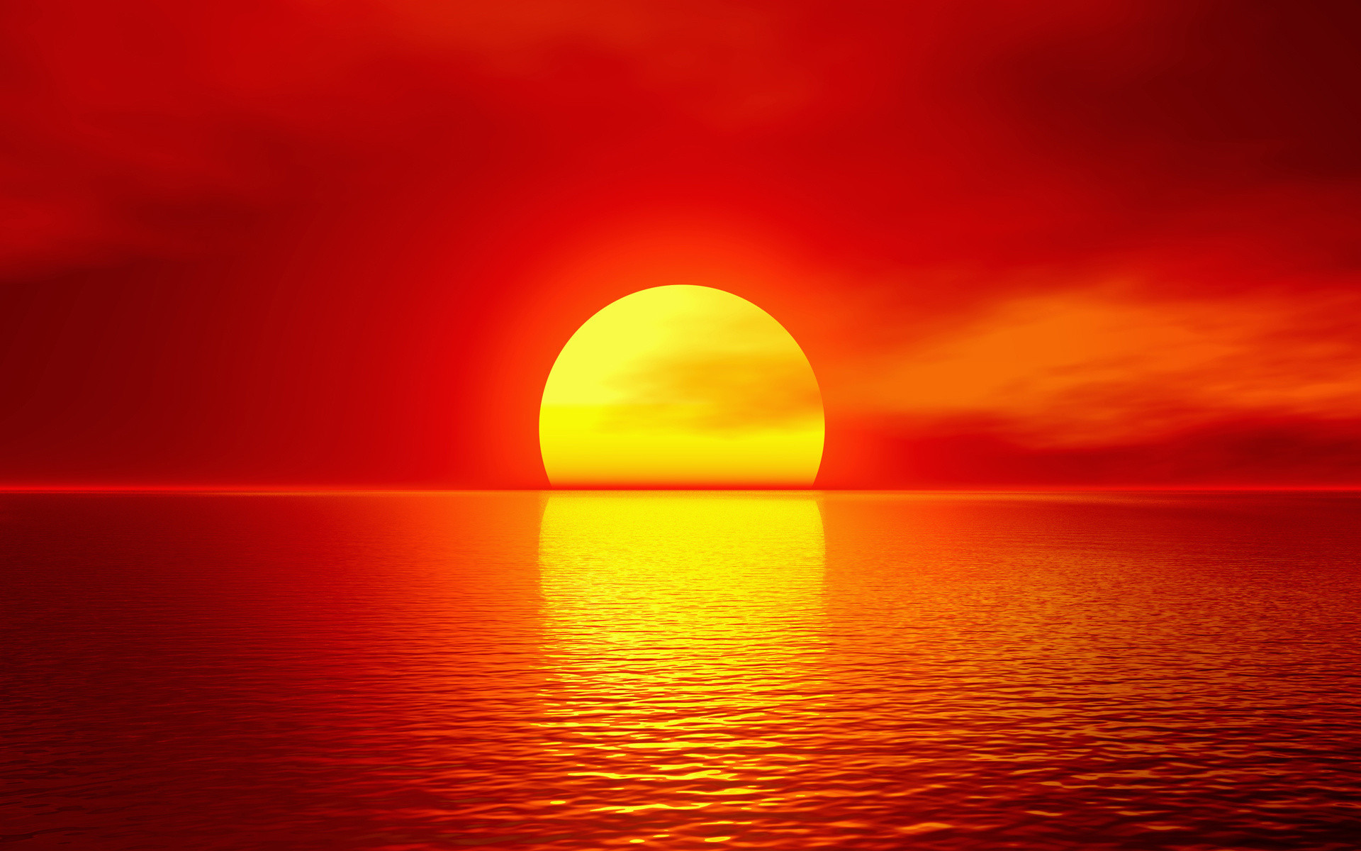 20763 descargar fondo de pantalla paisaje, puesta del sol, mar, rojo: protectores de pantalla e imágenes gratis