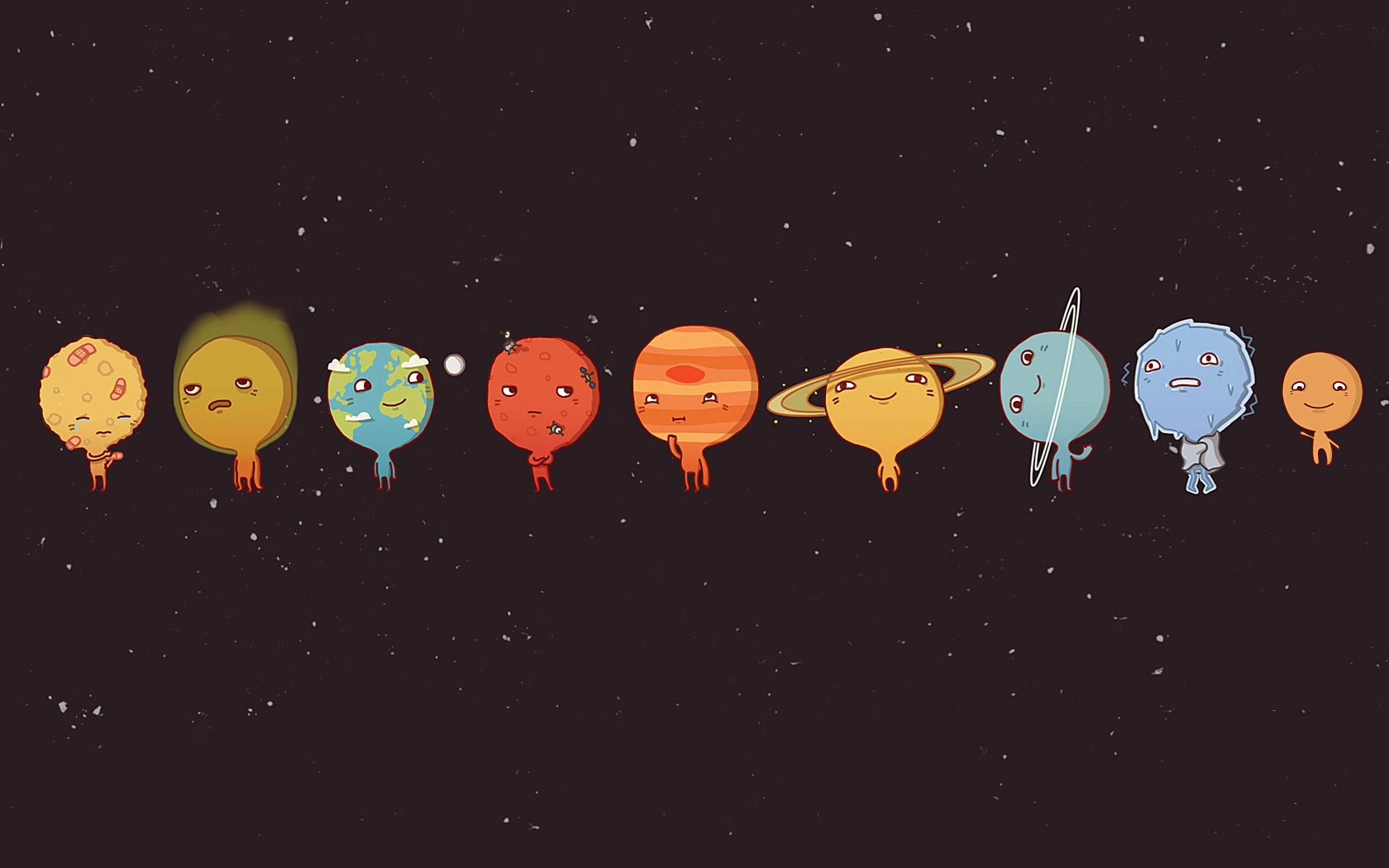 cartoon, sci fi, planet, cute, science