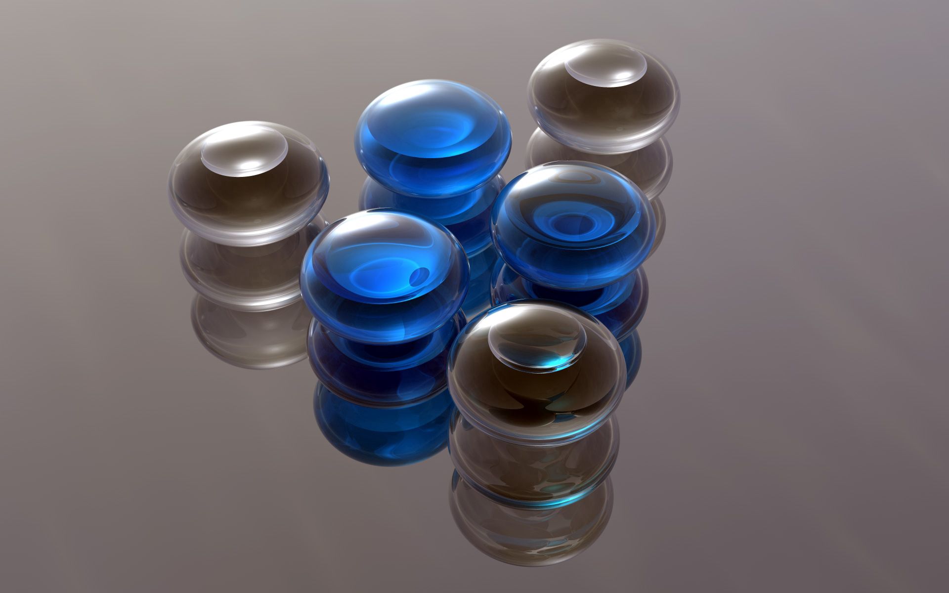Mobile wallpaper balls, 3d, surface, form, glass, forms