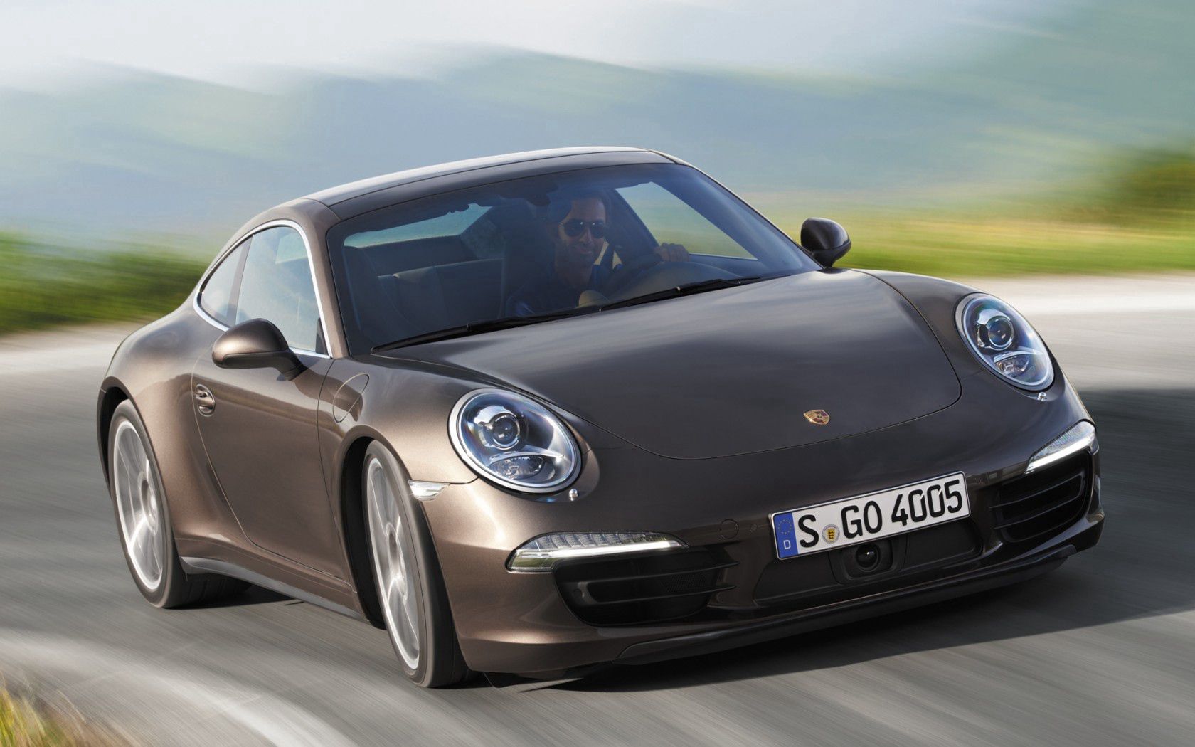 Handy-Wallpaper Porsche, Cars, Braun, 911, Carrera, Coupe, Coupé, 4S kostenlos herunterladen.