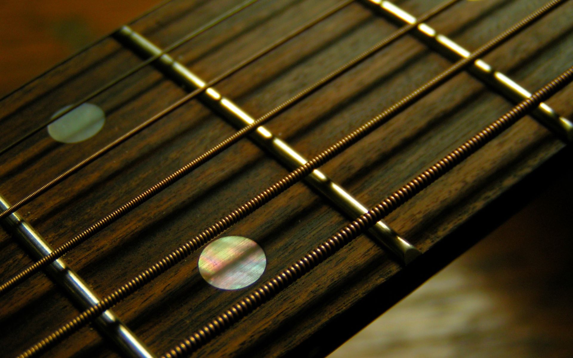 macro, guitar, stripes, streaks Strings HQ Background Images