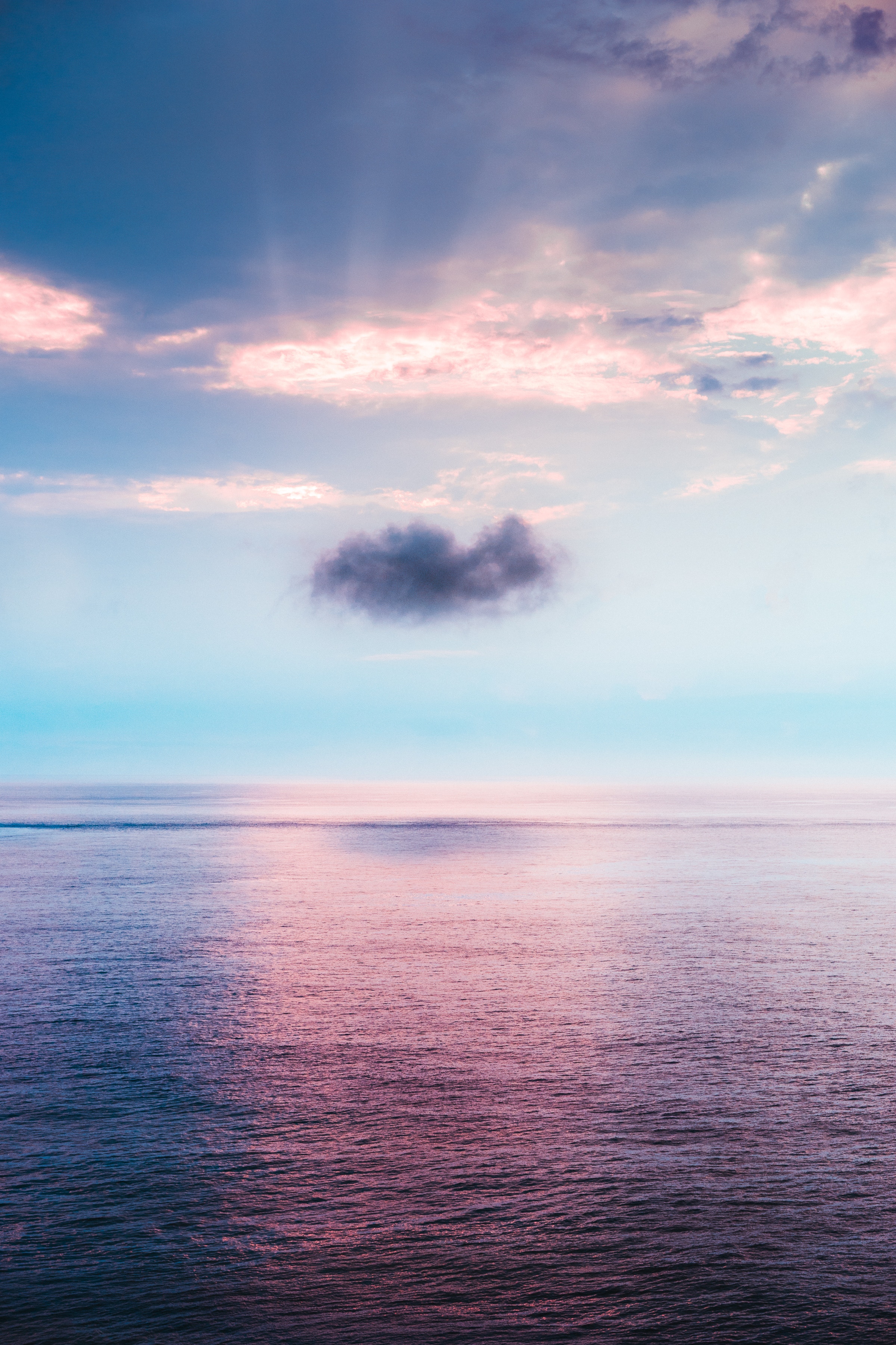 お使いの携帯電話の125952スクリーンセーバーと壁紙雲。 自然, 海, 反射, 地平線の写真を無料でダウンロード