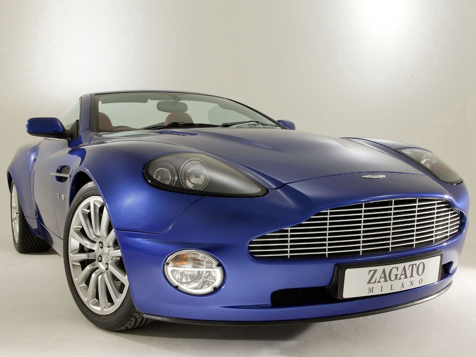auto, aston martin, cars, blue, front view, style, 2004, v12, vanquish