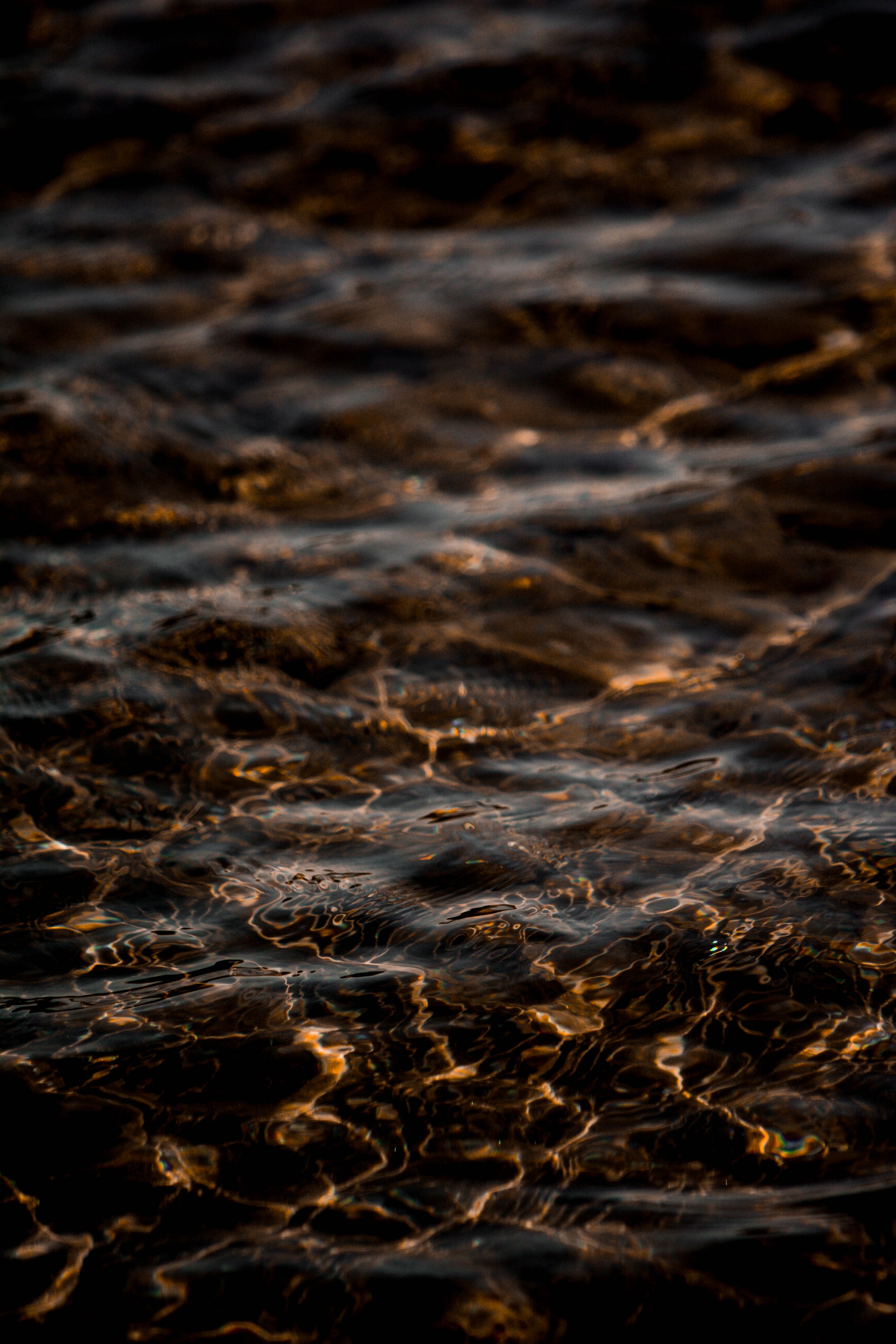 ripples, waves, brown, water Free Pure 4K Ultra