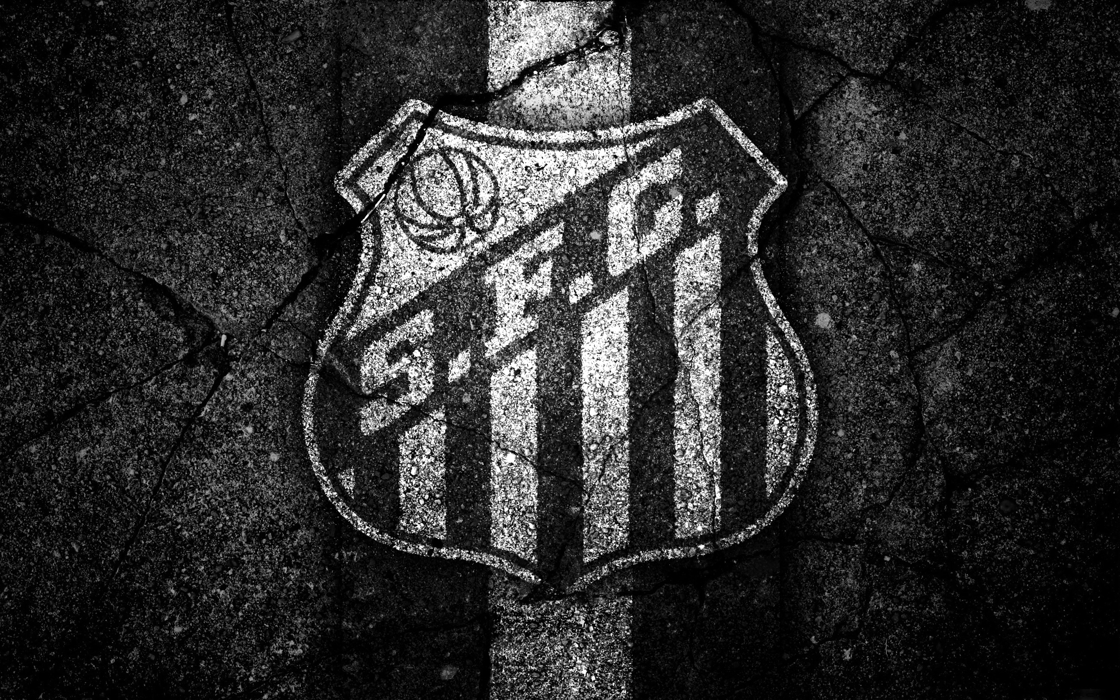 santos fc, logo, emblem, soccer HD Phone wallpaper