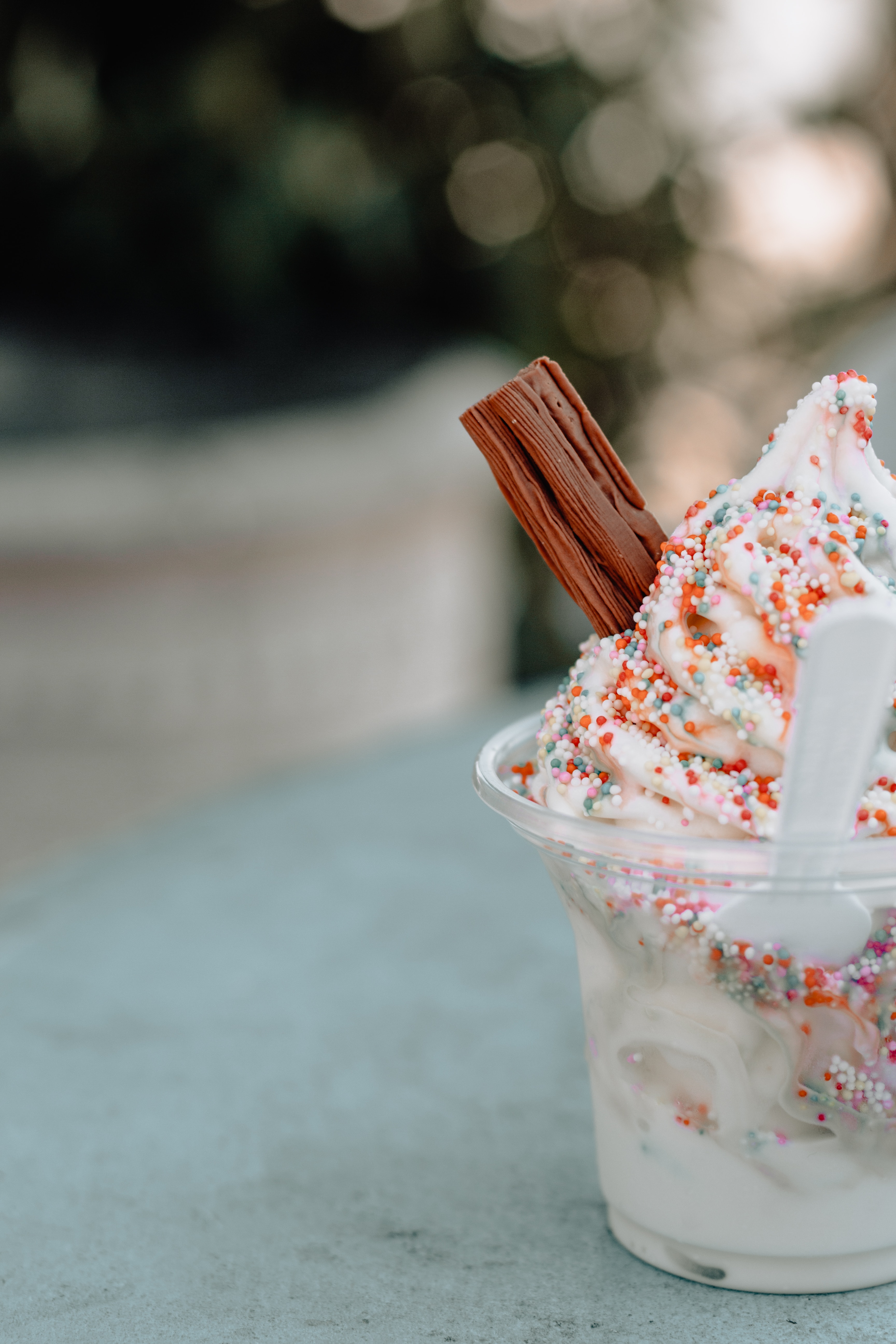 108404 download wallpaper food, desert, ice cream, sweet, sprinkling, sprinkle screensavers and pictures for free