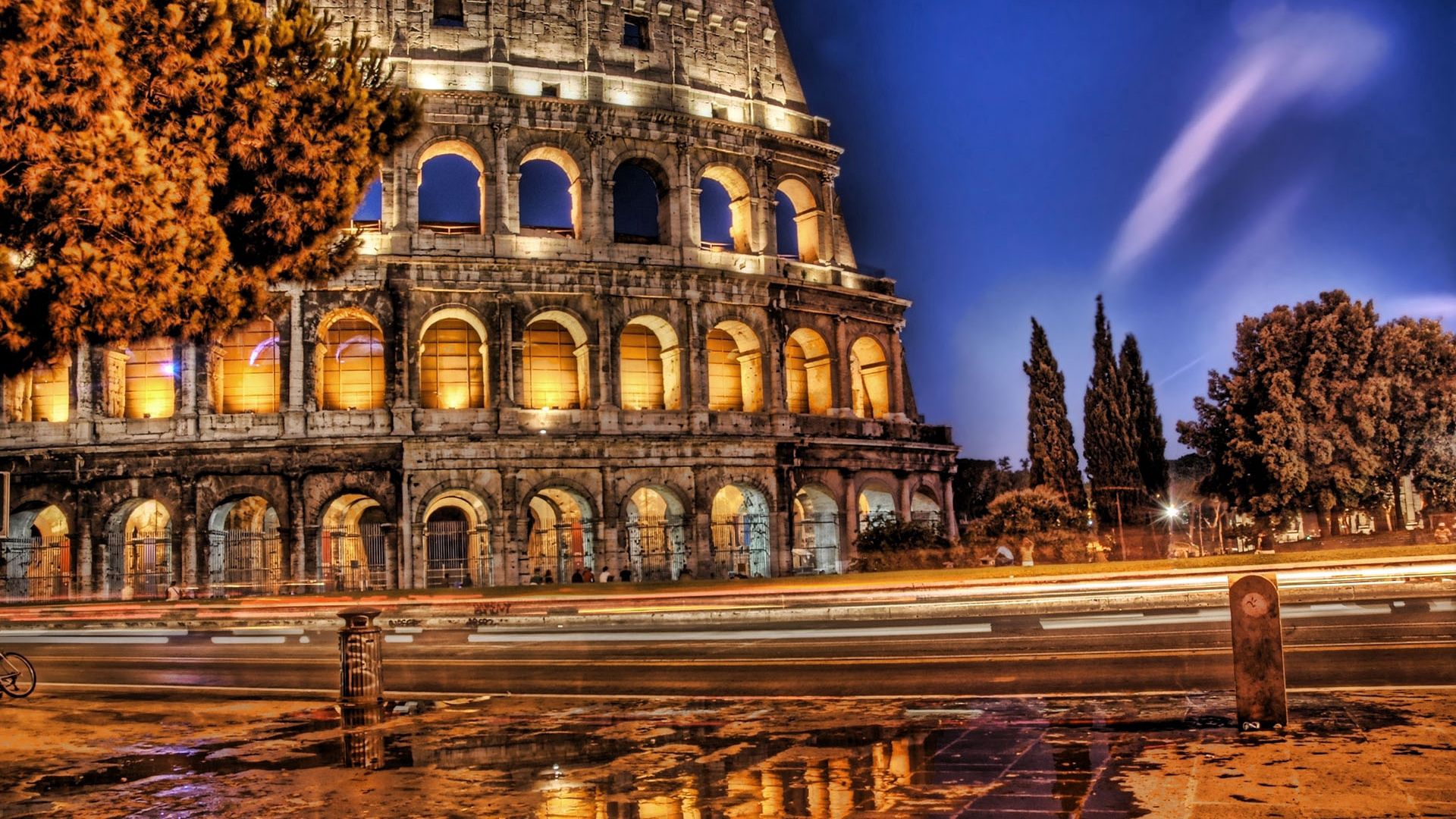 Handy-Wallpaper Städte, Kolosseum, Italien, Hdr, Zugrunde Richten, Ruinen, Rom kostenlos herunterladen.