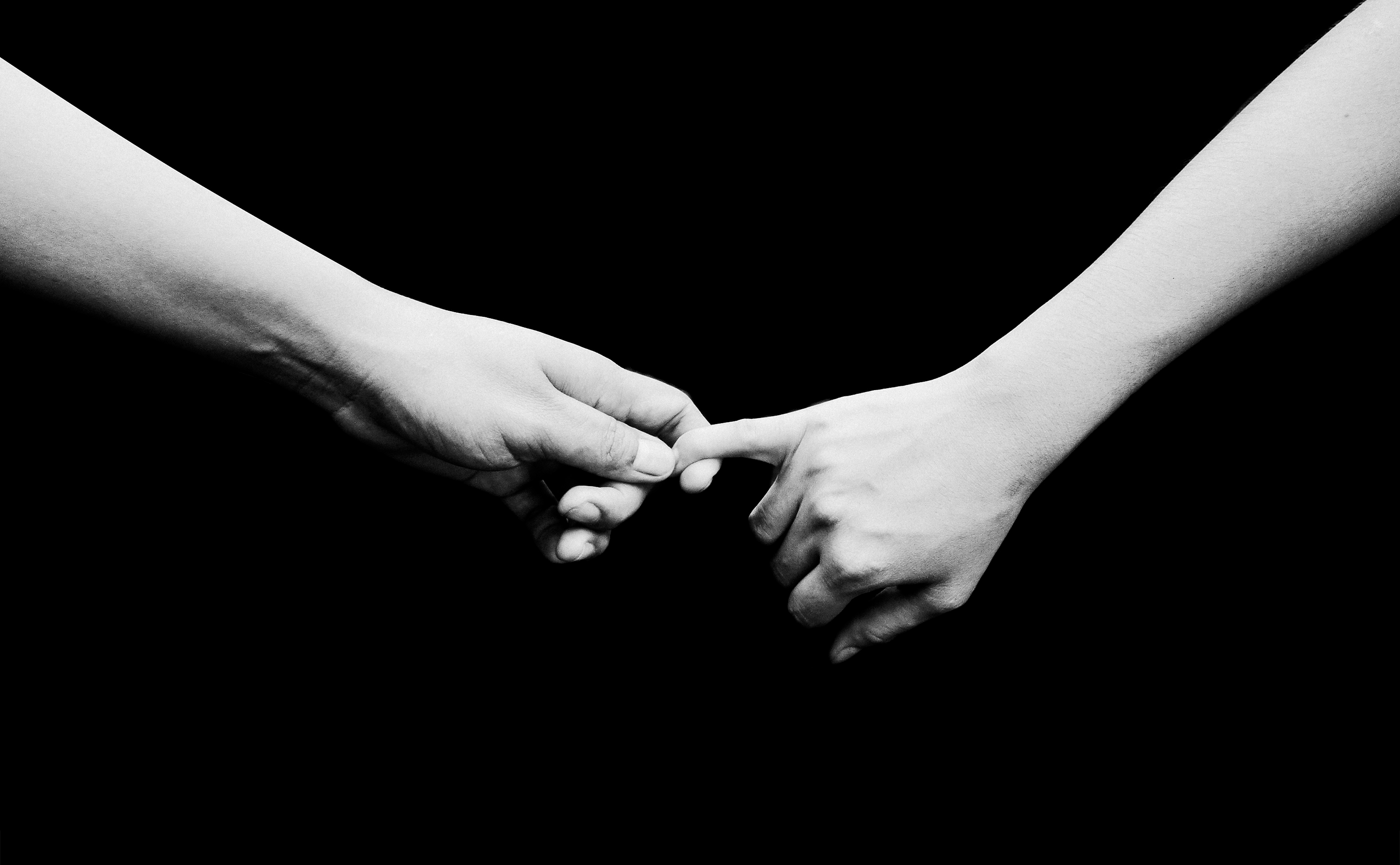 couple, love, pair, hands, bw, chb, tenderness