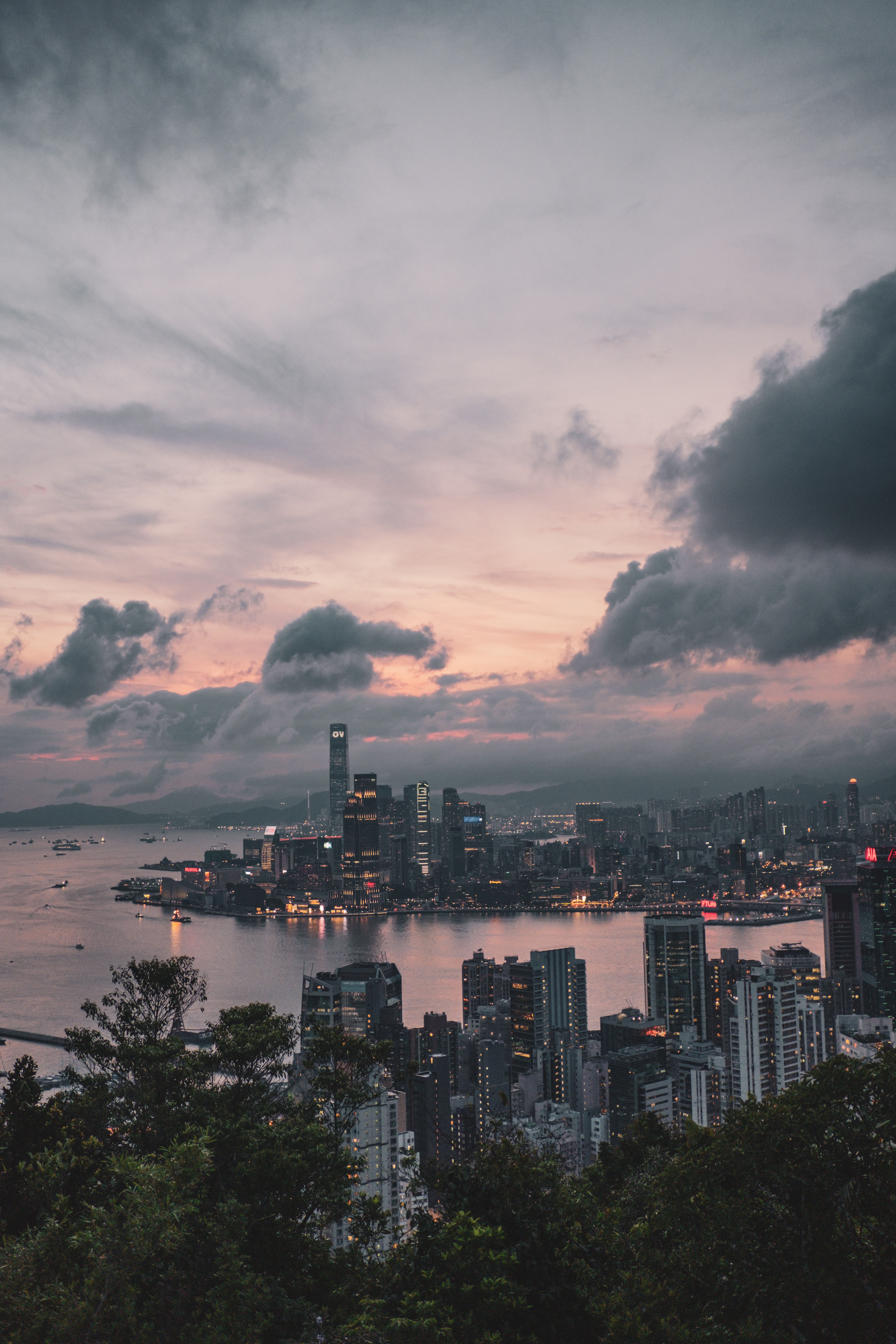 手機的155779屏保和壁紙城市。 免費下載 建筑物, 香港, 建造, 摩天大楼 圖片