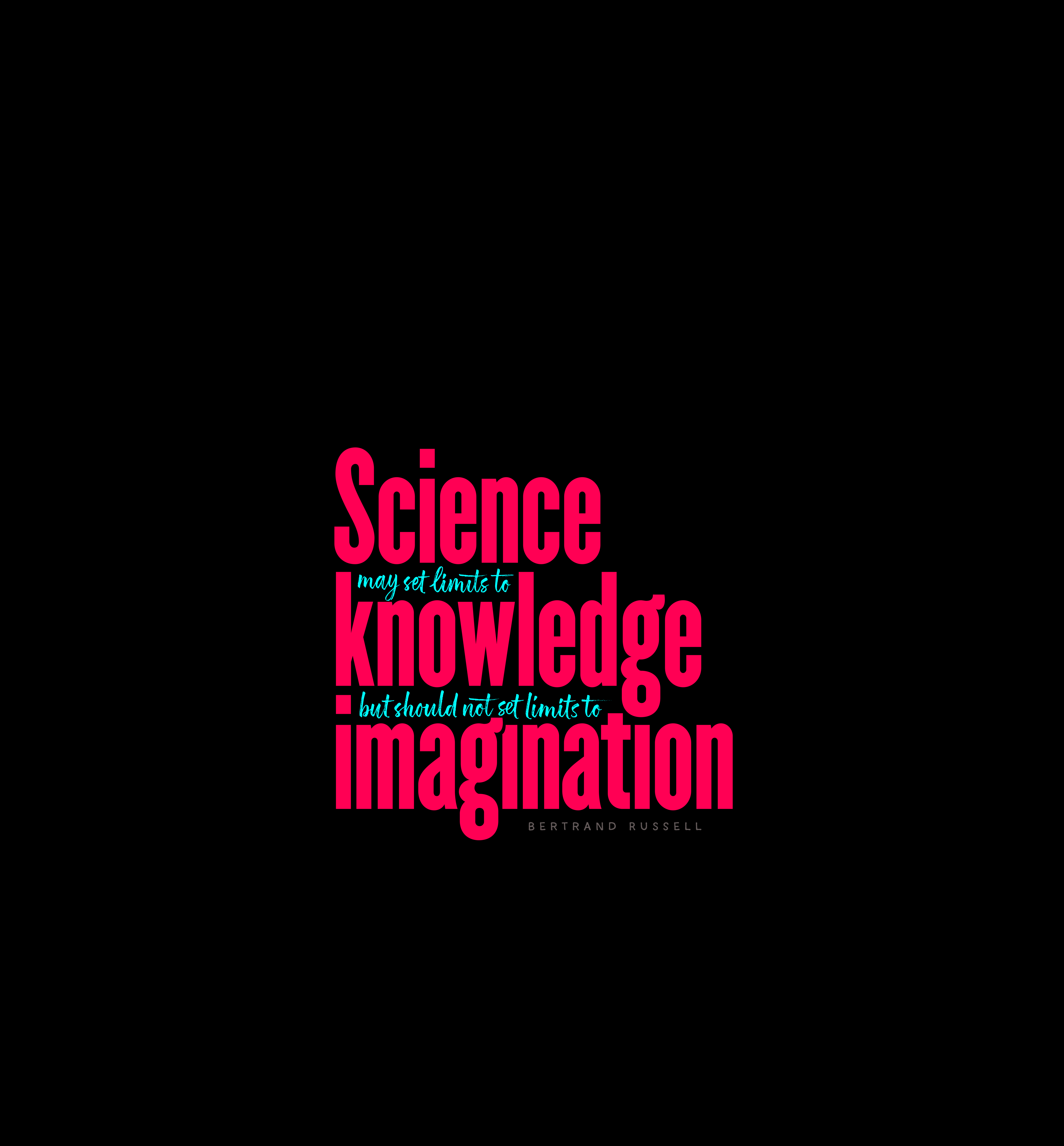 science, quotation, quote, words, phrase, imagination, knowledge mobile wallpaper