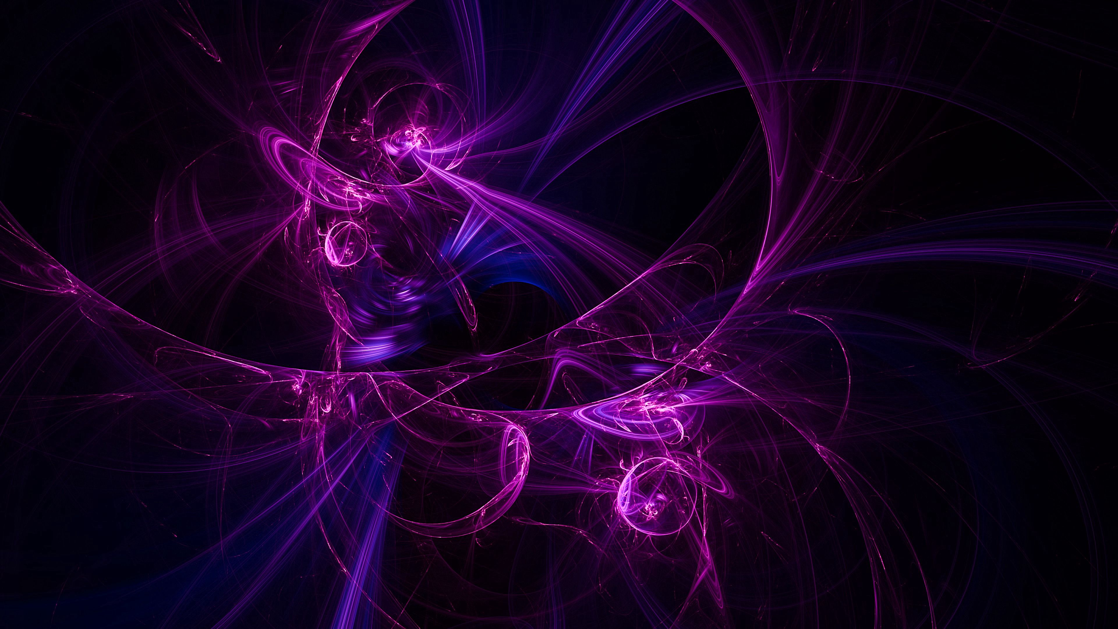 android purple, abstract, violet, beams, rays, fractal, radiation