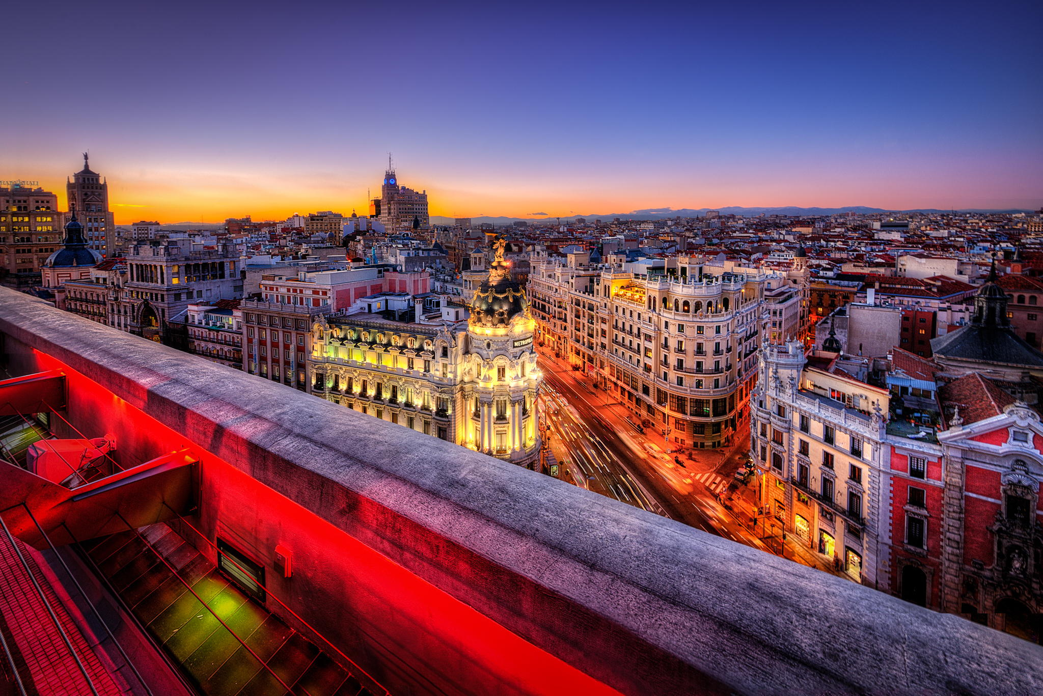Мадрид Испания закат