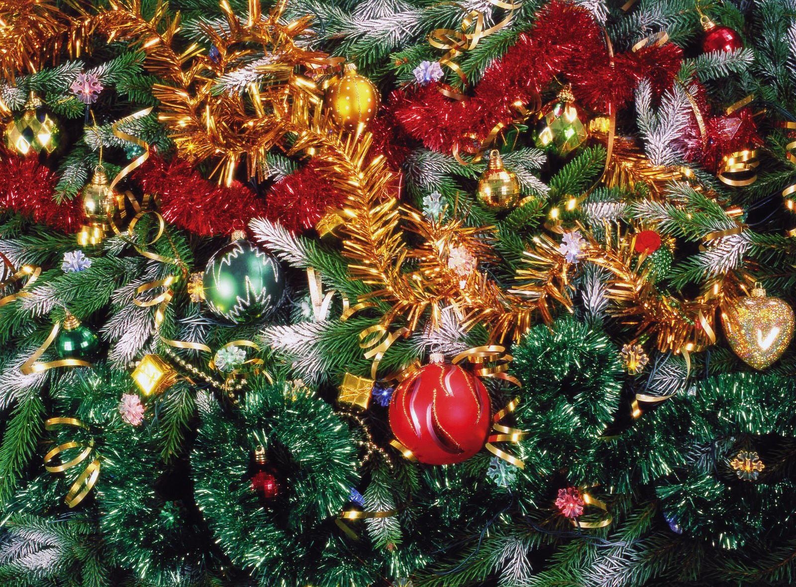 holidays, new year, holiday, christmas decorations, christmas tree toys, christmas tree, tinsel, mood High Definition image