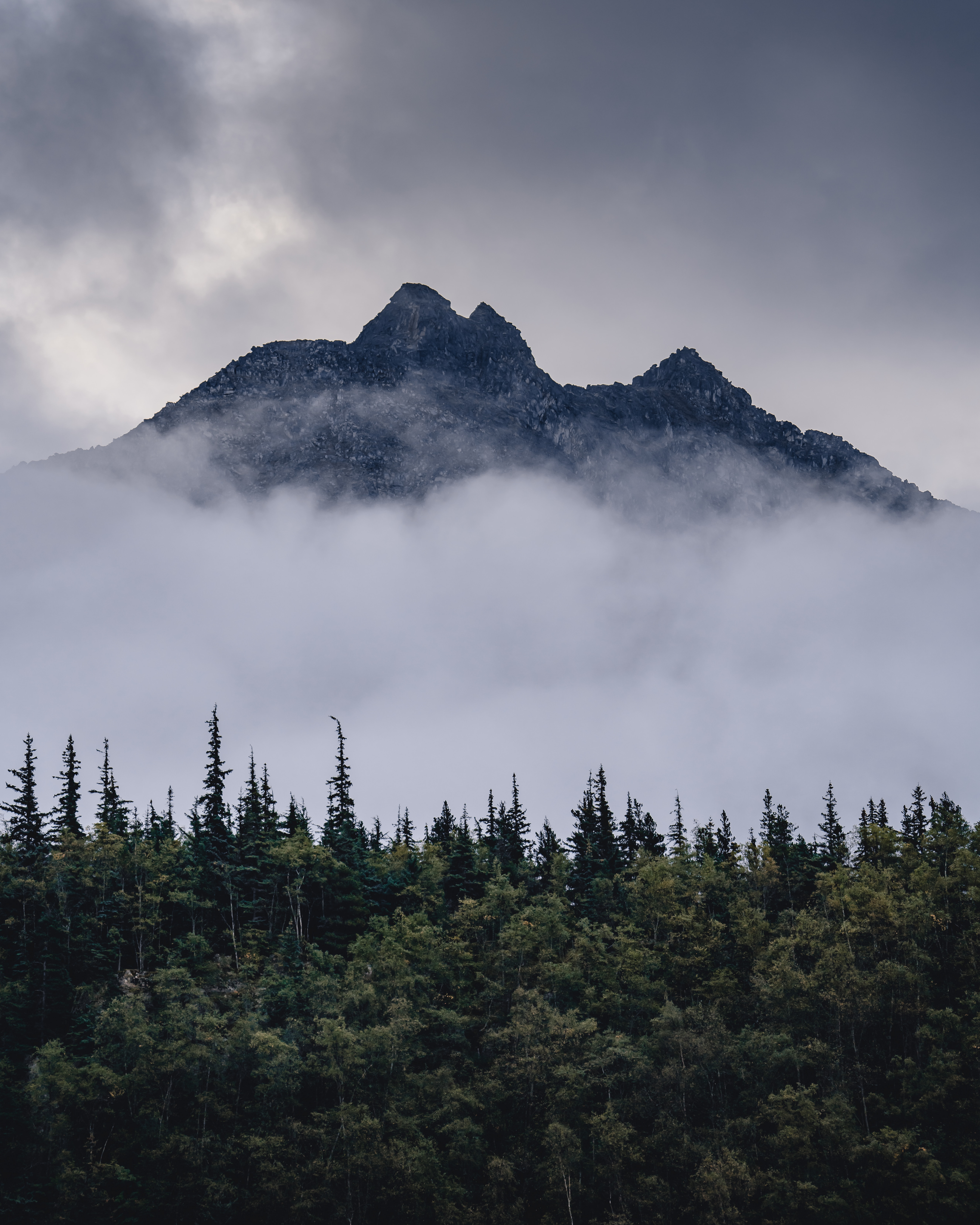 140825 Заставки и Обои Облака на телефон. Скачать гора, туман, деревья, природа картинки бесплатно