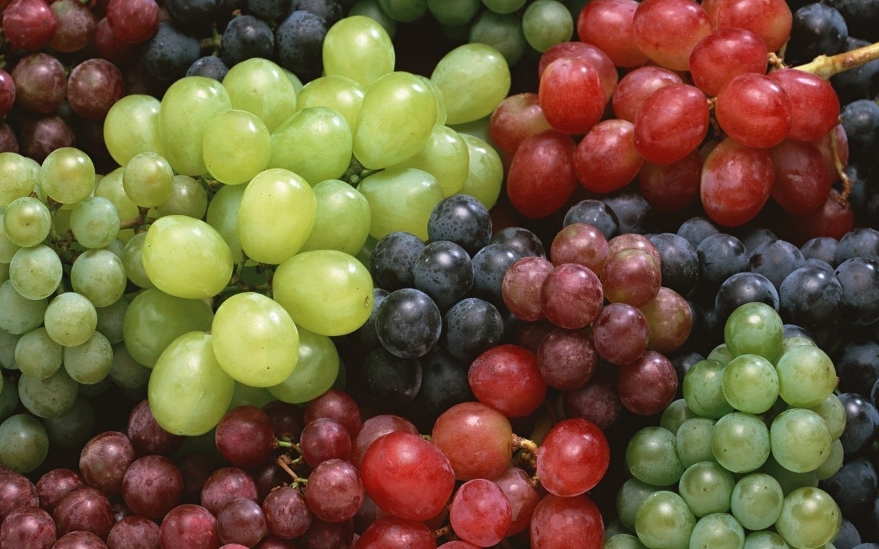 fruits, food, background, grapes