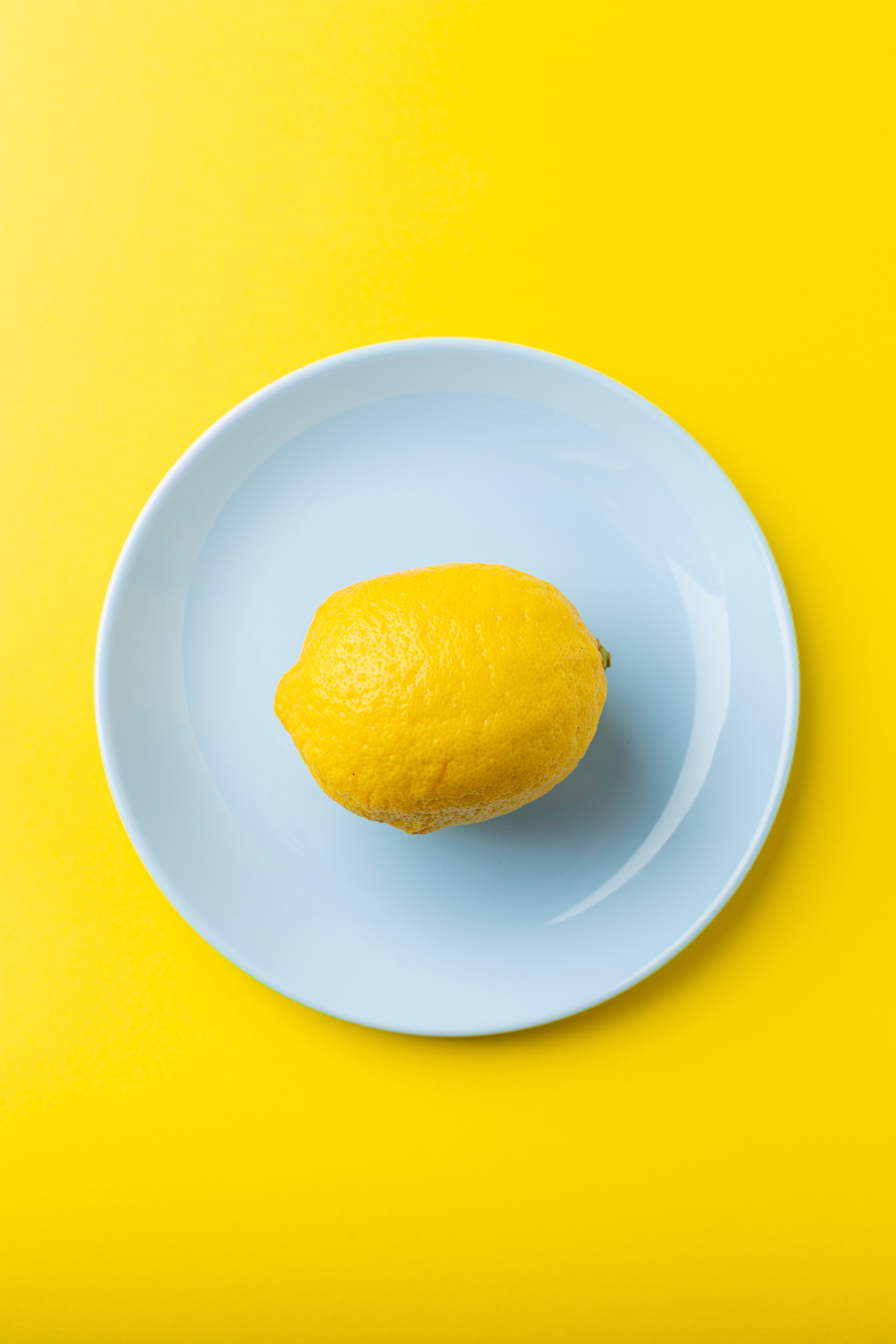 fruit, lemon, minimalism, yellow Phone Wallpaper
