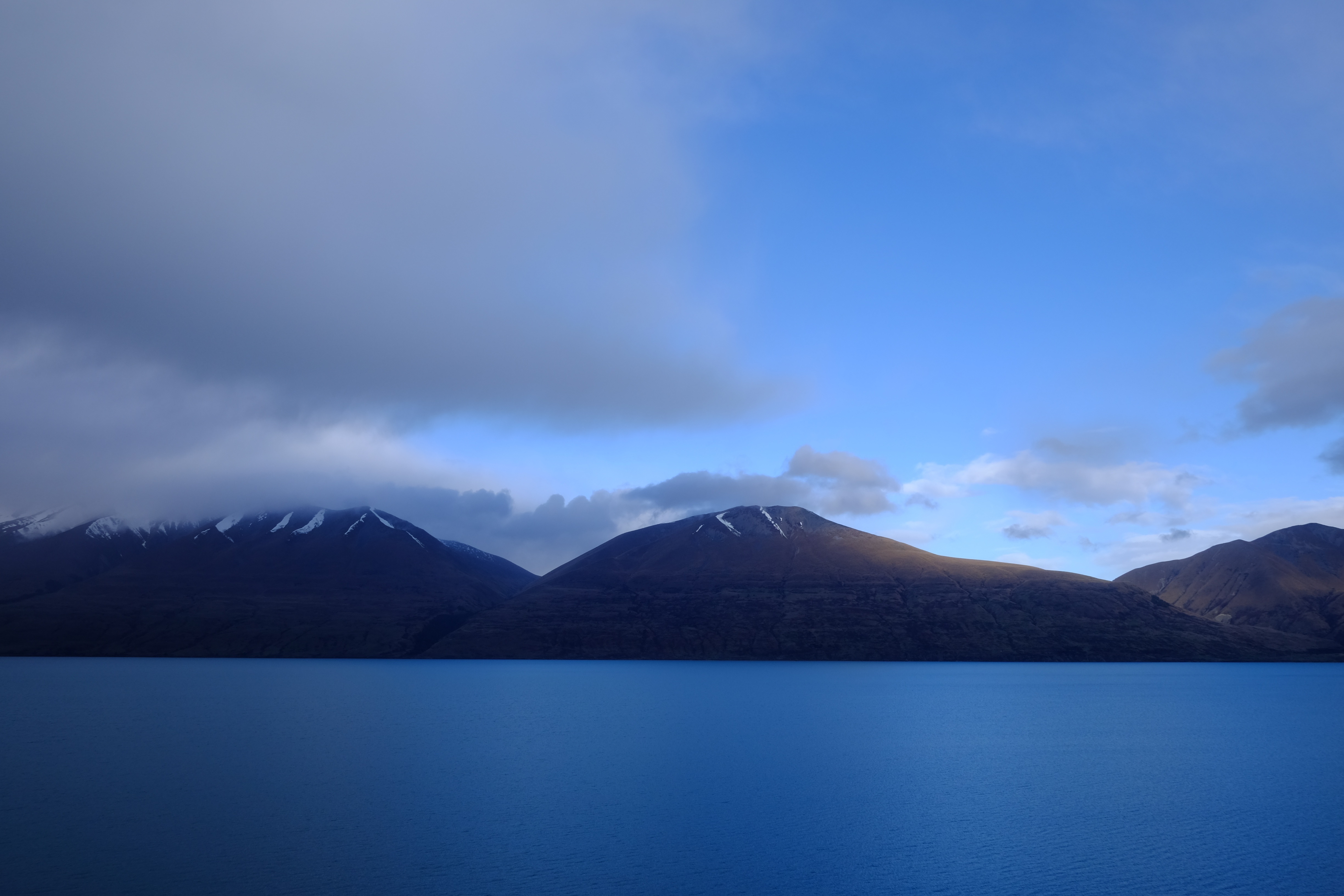 android horizon, nature, sky, mountains, lake