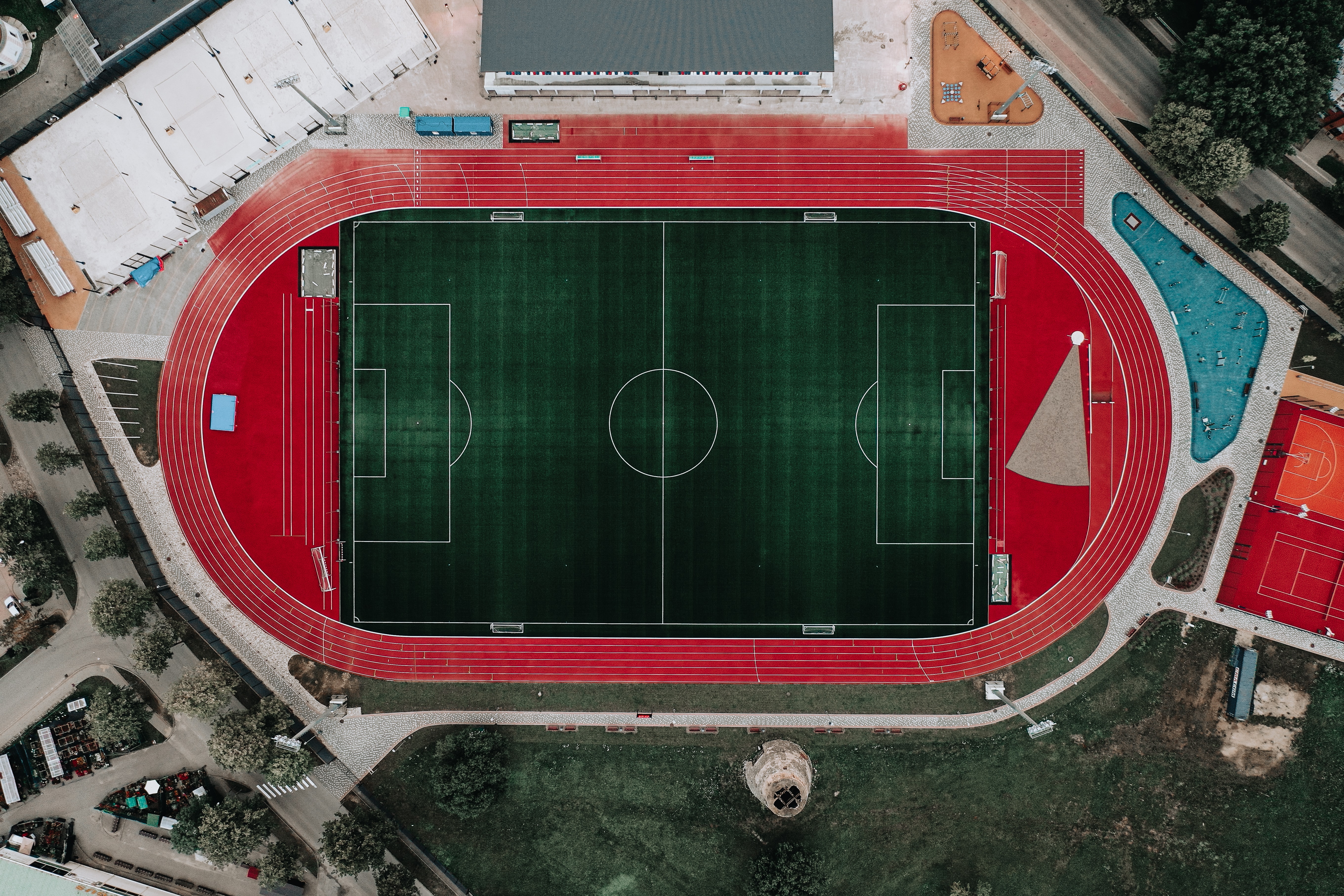 123987 Screensavers and Wallpapers Stadium for phone. Download view from above, miscellanea, miscellaneous, stadium, treadmill, racecourse pictures for free