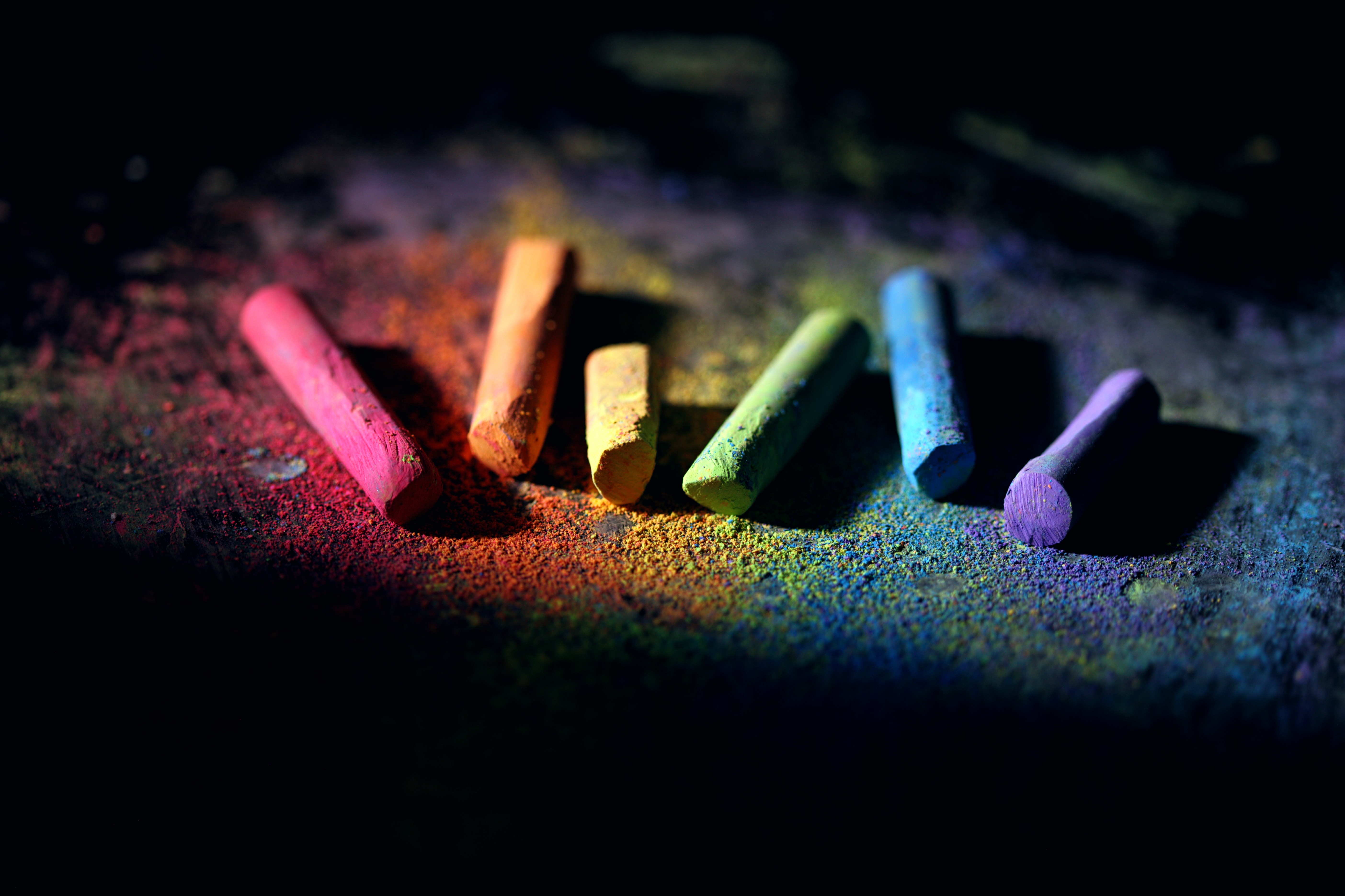 motley, multicolored, miscellanea, miscellaneous, paint, hobby, crayons Free Stock Photo