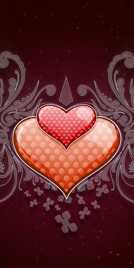 Hearts red, love, holidays, valentine's day Lock Screen.