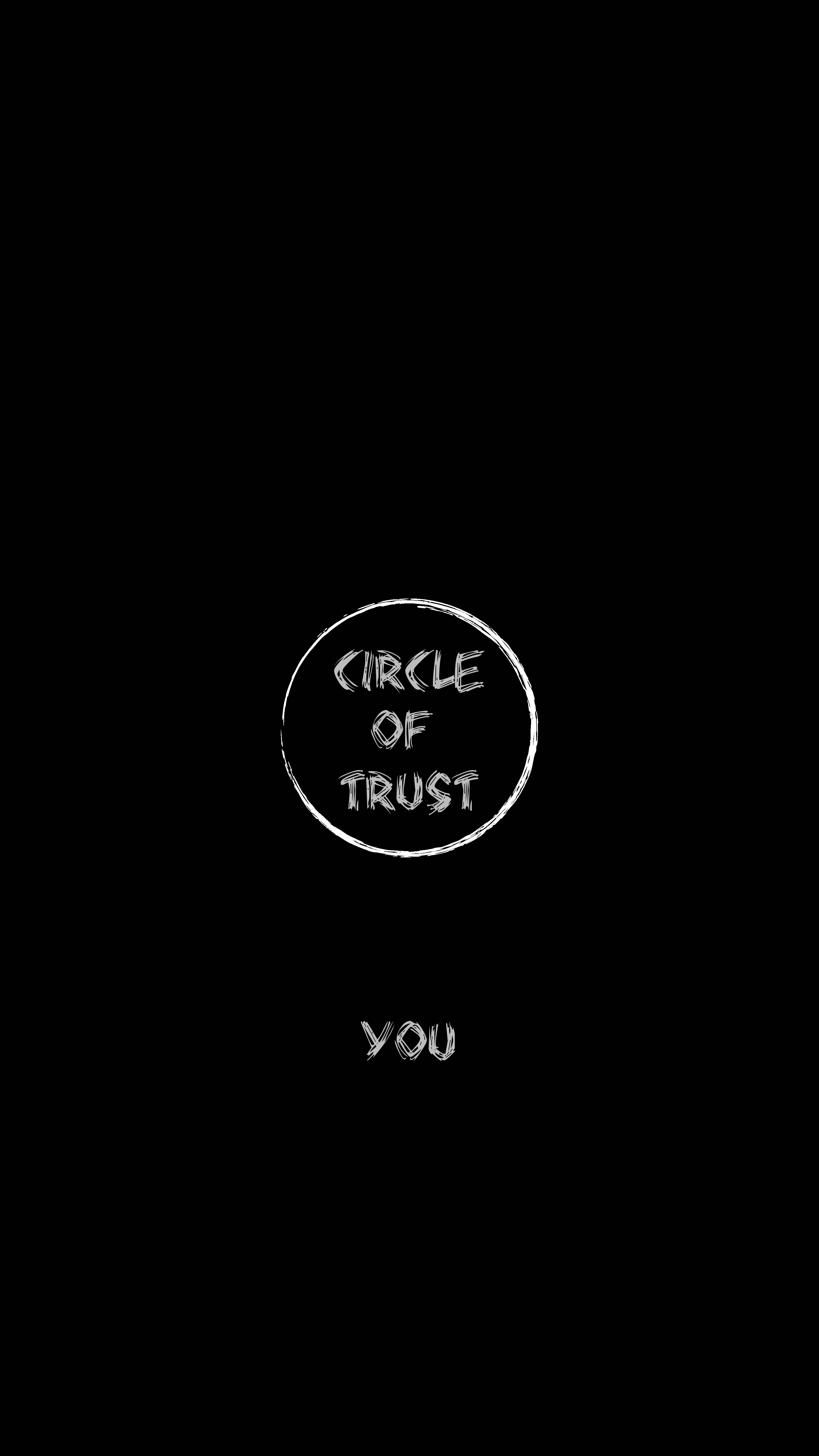 iPhone Wallpapers circle, trust, circumference, inscription Words