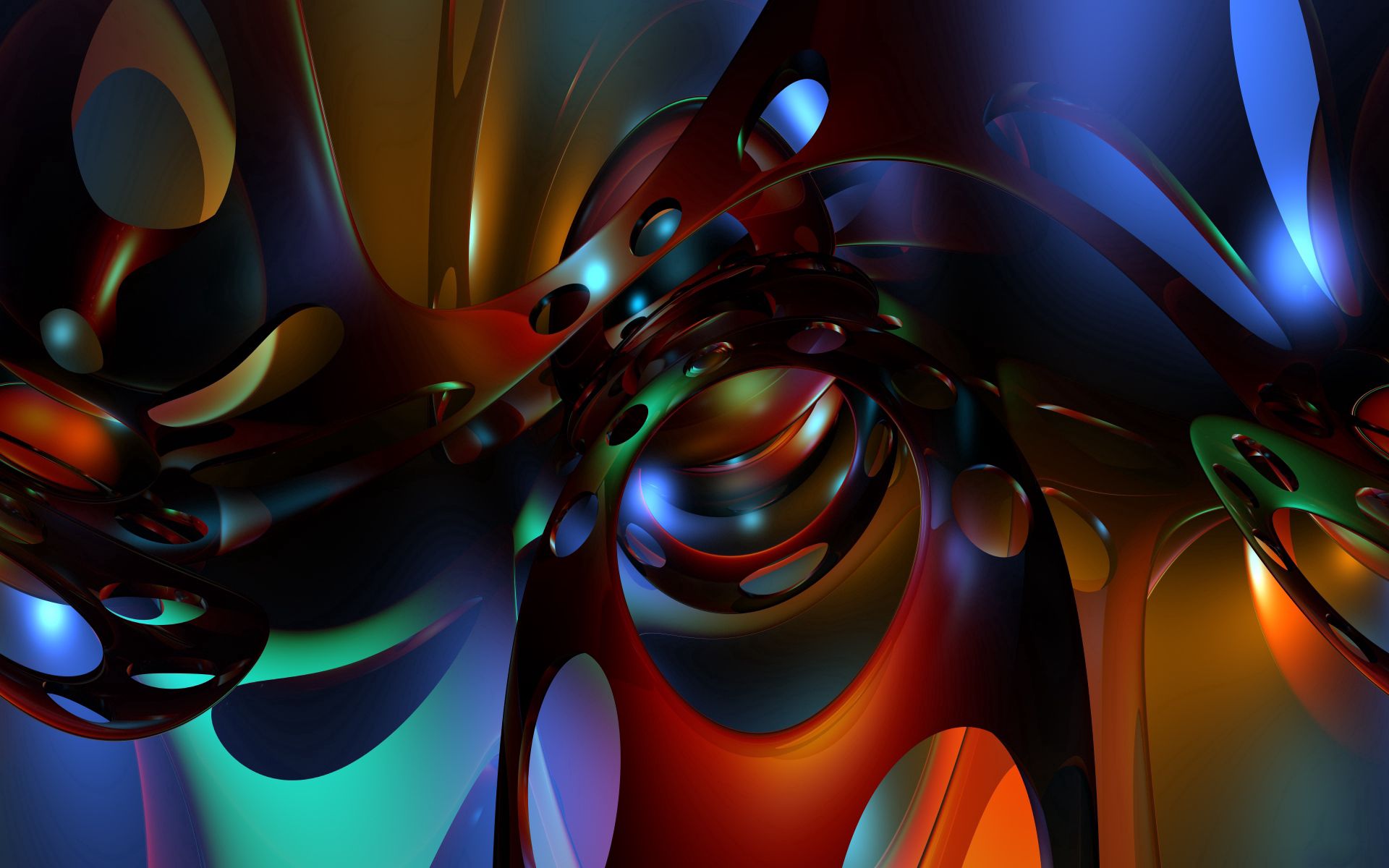 figure, abstract, immersion, multicolored Form Lock Screen PC Wallpaper