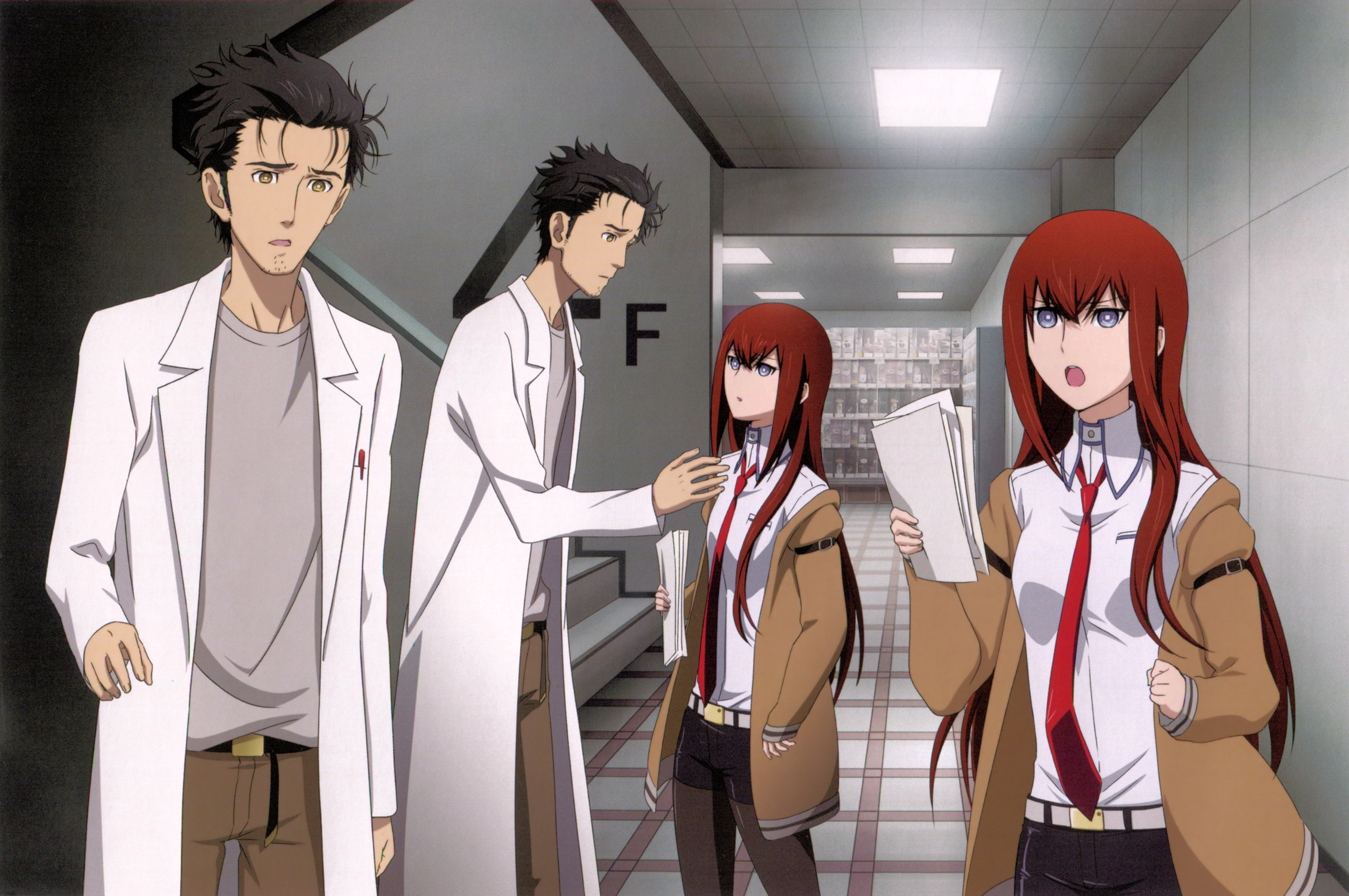 Descarga gratis la imagen Animado, Steins <b>Gate</b>, Kurisu Makise, Rintaro Okab...