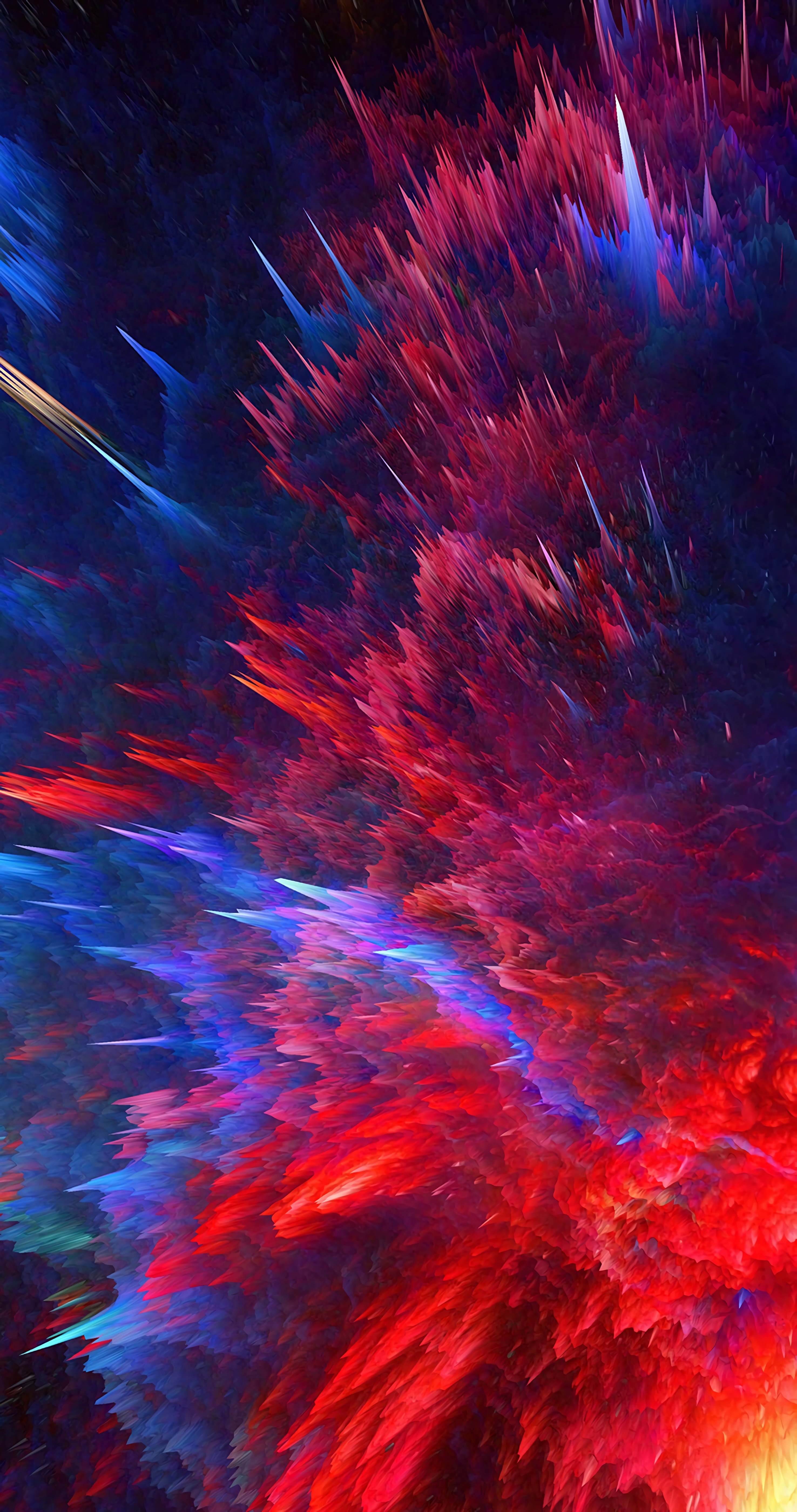 space explosion, cosmic explosion, 3d, lines, bright, form, forms