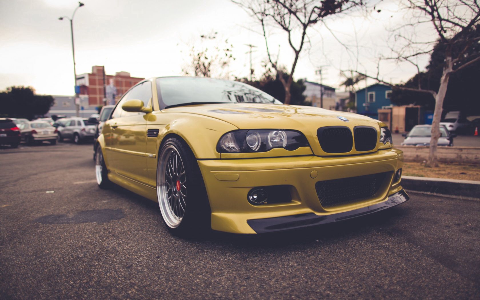 iPhone background e46, front view, cars, bmw
