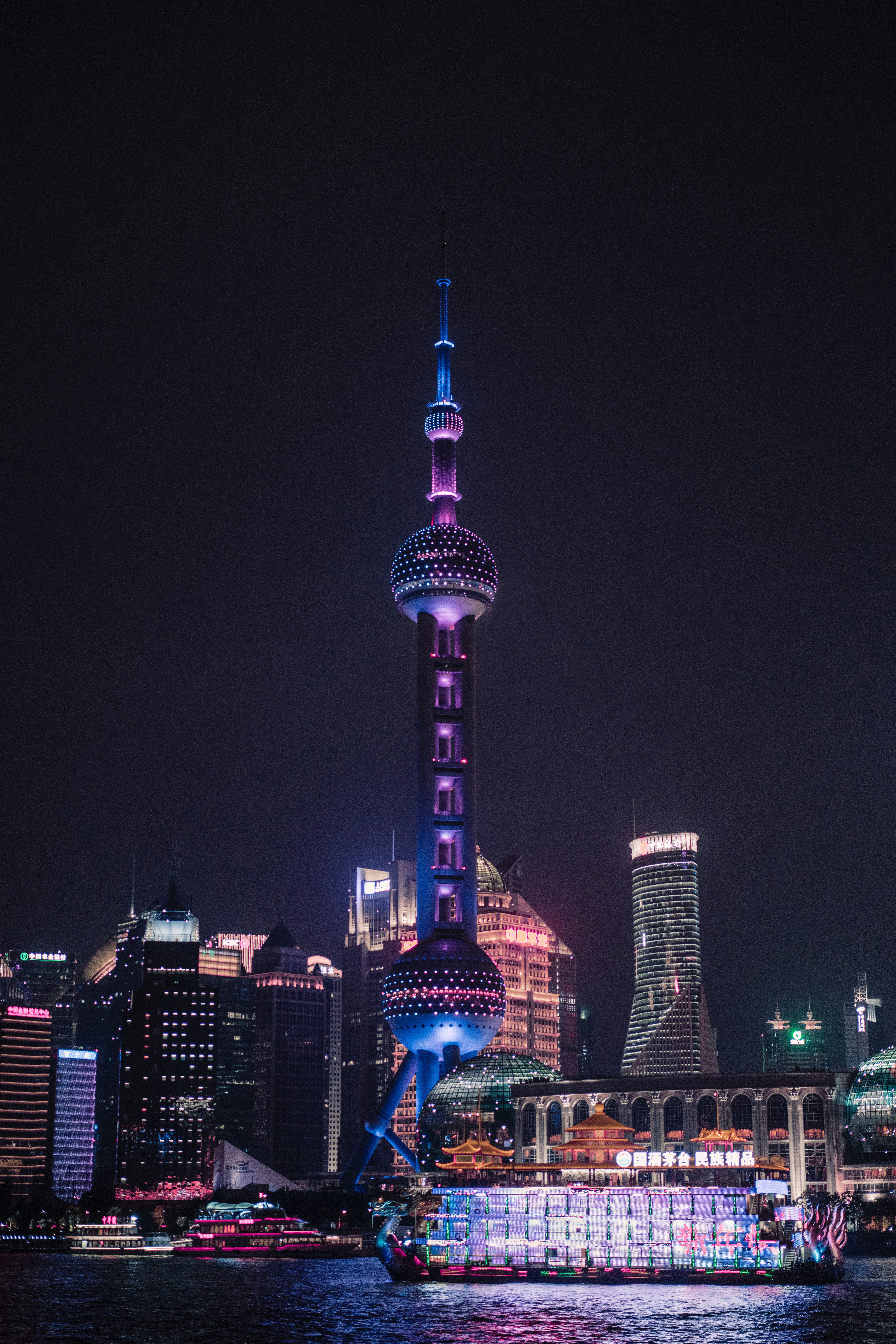 china, cities, architecture, building, night city, tower, shanghai