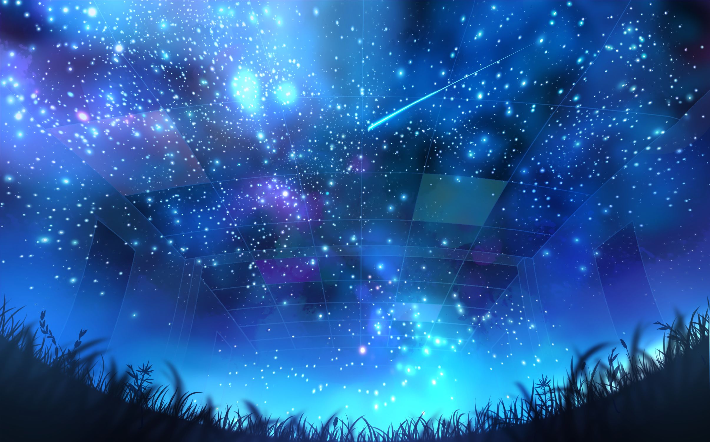 anime, original, stars, light Cell Phone Image