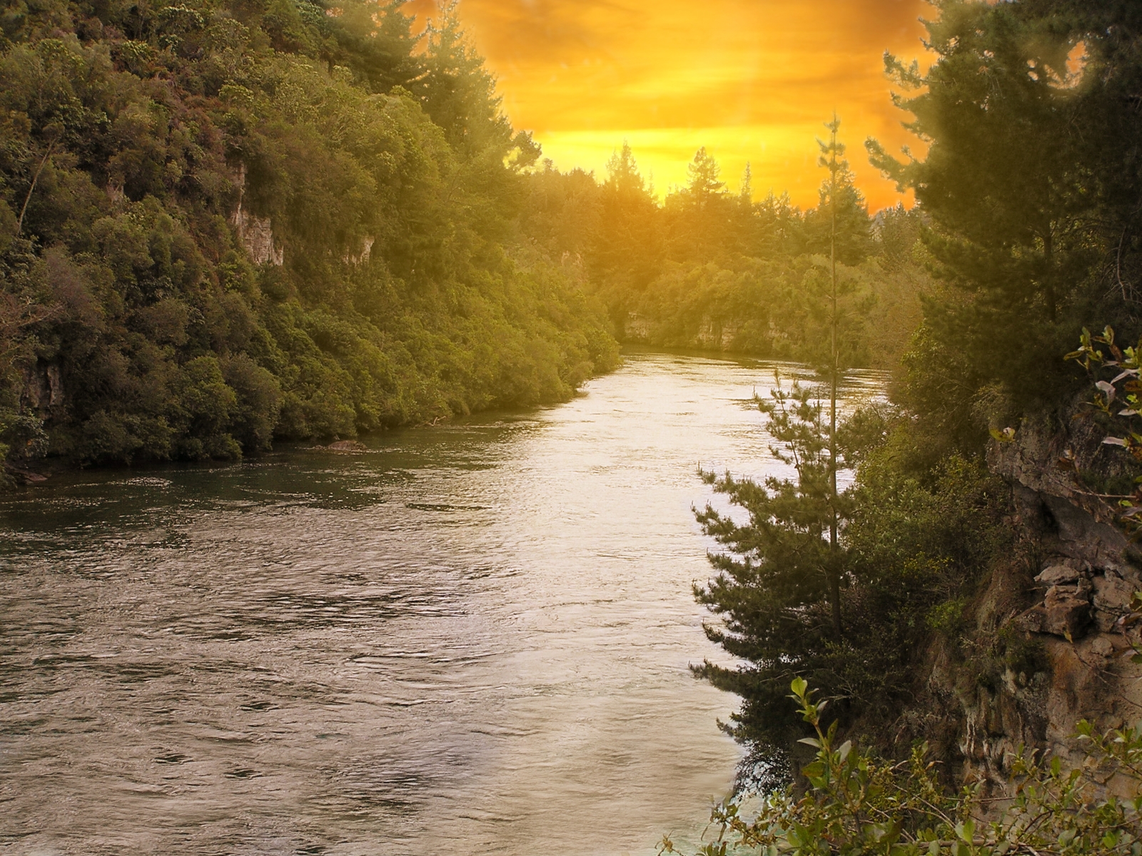 158610 Заставки и Обои Река на телефон. Скачать земля/природа, закат солнца, вода, новая зеландия картинки бесплатно