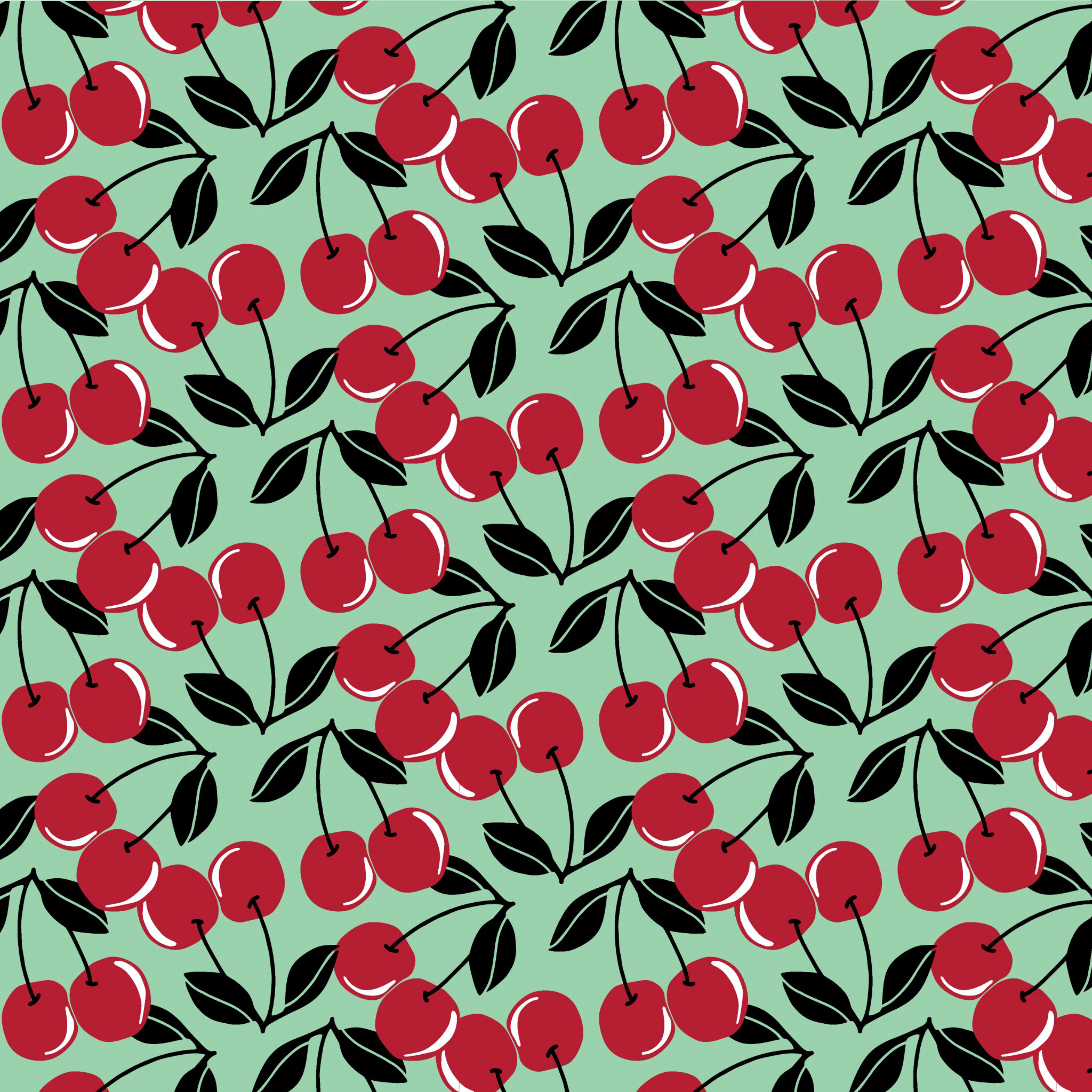 textures, fruits, leaves, berries, red, pattern, texture, cherries, petioles