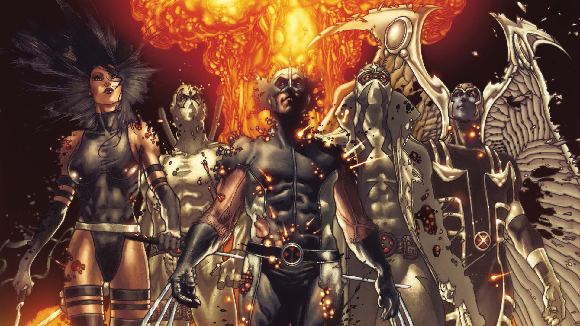 HD desktop wallpaper: Angel, Wolverine, Comics, Psylocke (Marvel Comics),  Fear Itself: Uncanny X Force download free picture #586974