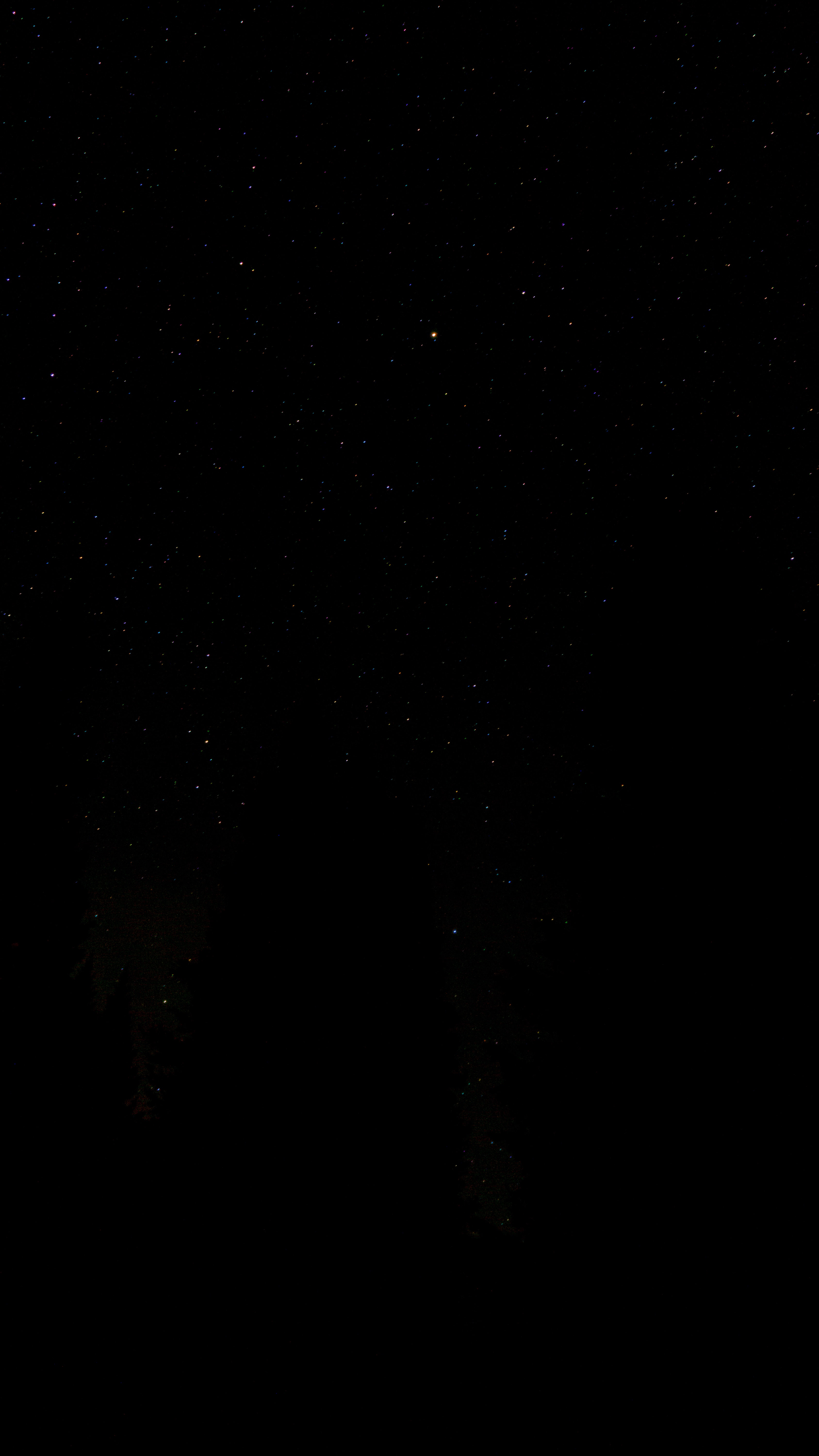 Mobile wallpaper starry sky, stars, night, black