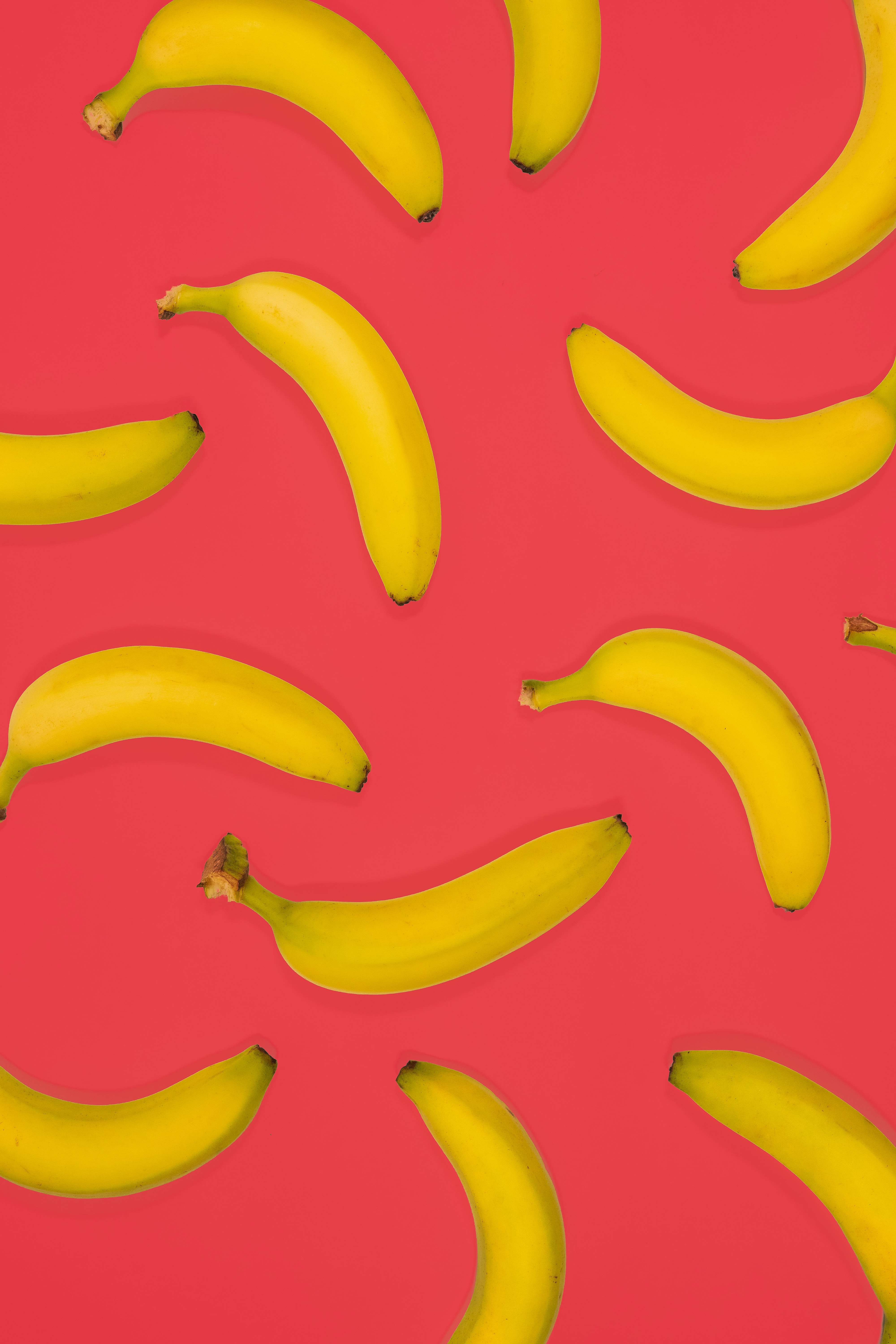 57276 Bild herunterladen obst, lebensmittel, bananas, rosa, gelb - Hintergrundbilder und Bildschirmschoner kostenlos