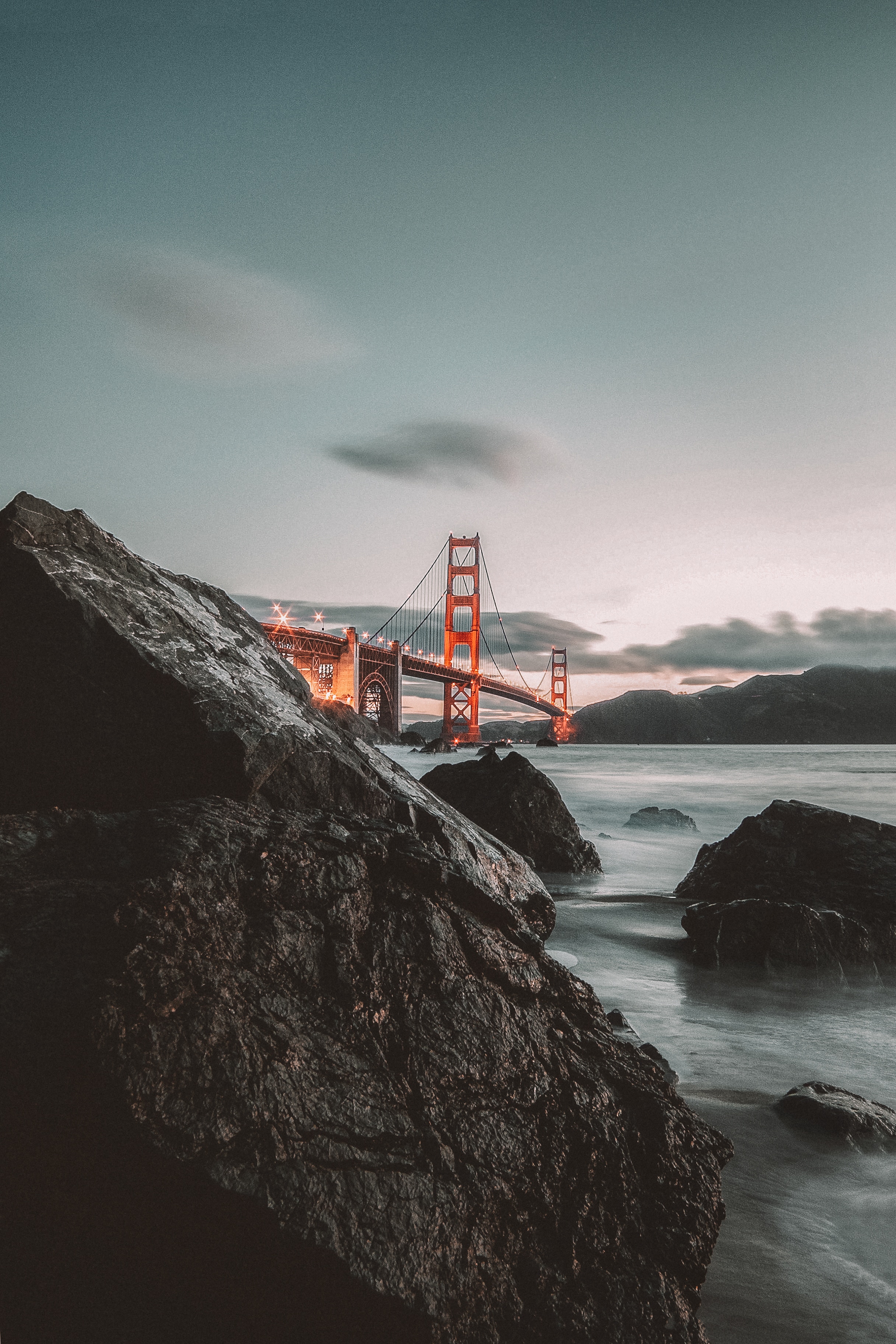 Laden Sie das Städte, Usa, Brücke, San Francisco, Goldenes Tor, Golden Gate-Bild kostenlos auf Ihren PC-Desktop herunter