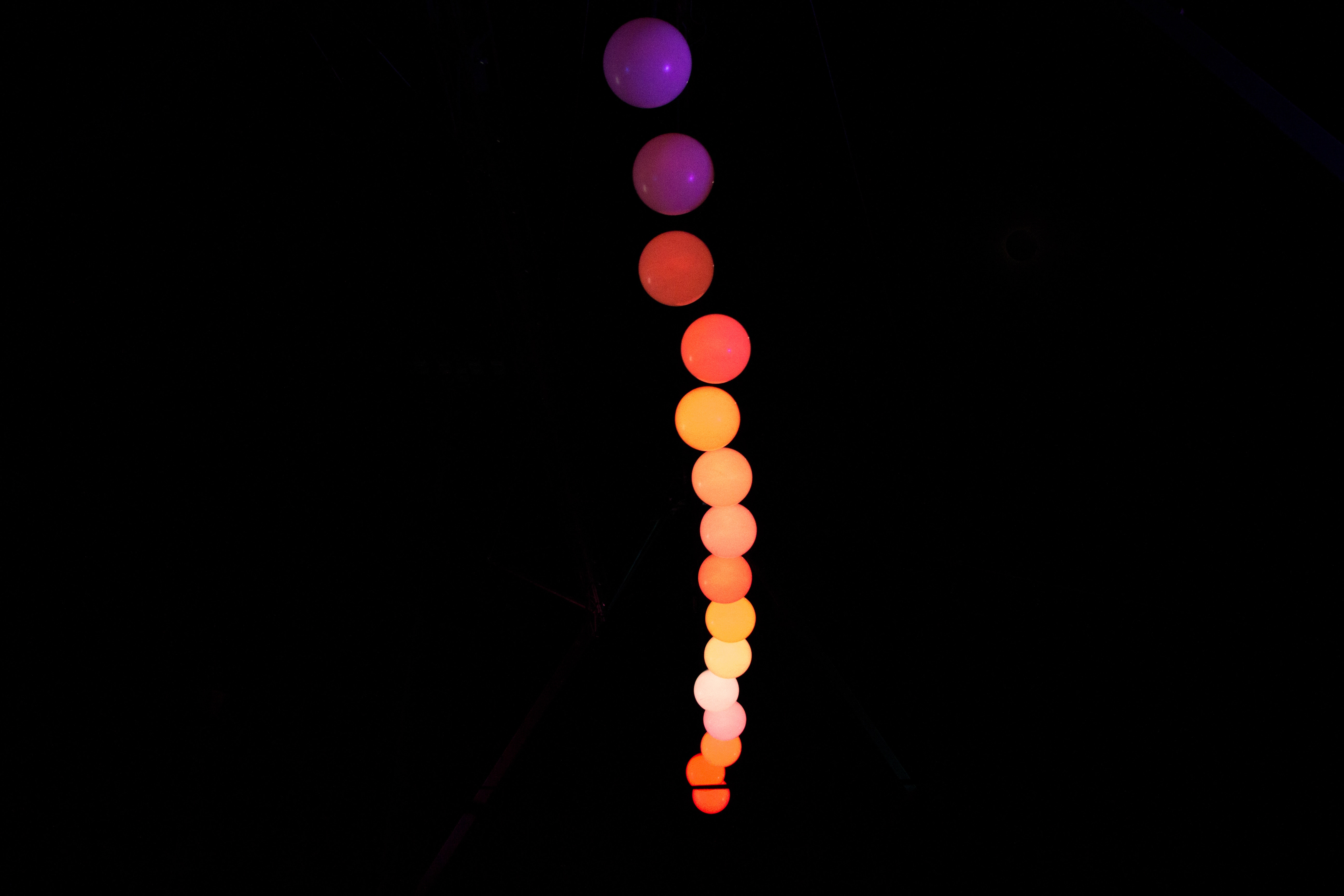 Mobile Wallpaper Garland balls, miscellaneous, neon, miscellanea