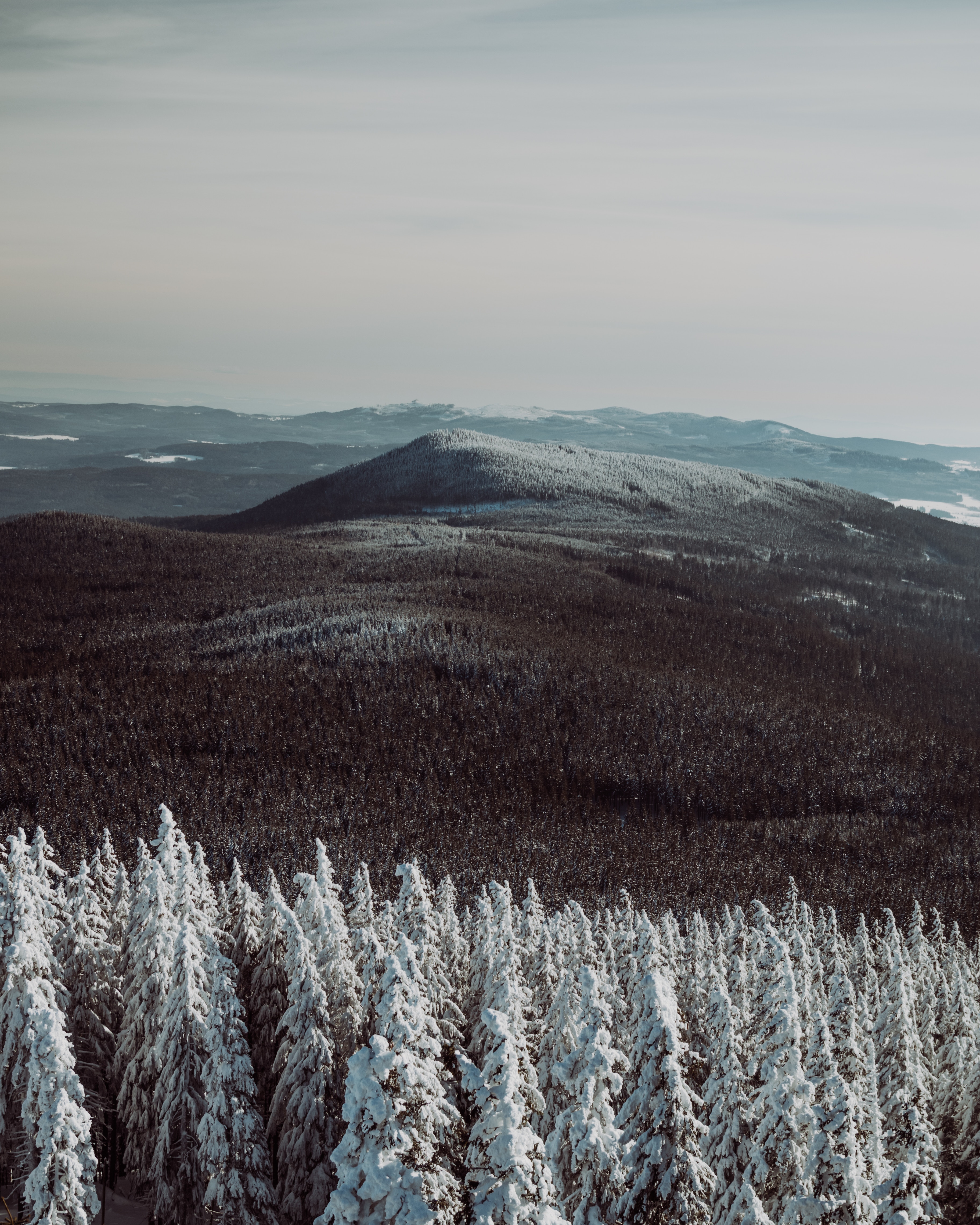157138 Hintergrundbilder und Snowbound Bilder auf dem Desktop. Laden Sie sky, mountains, bäume, schneebedeckt Bildschirmschoner kostenlos auf den PC herunter