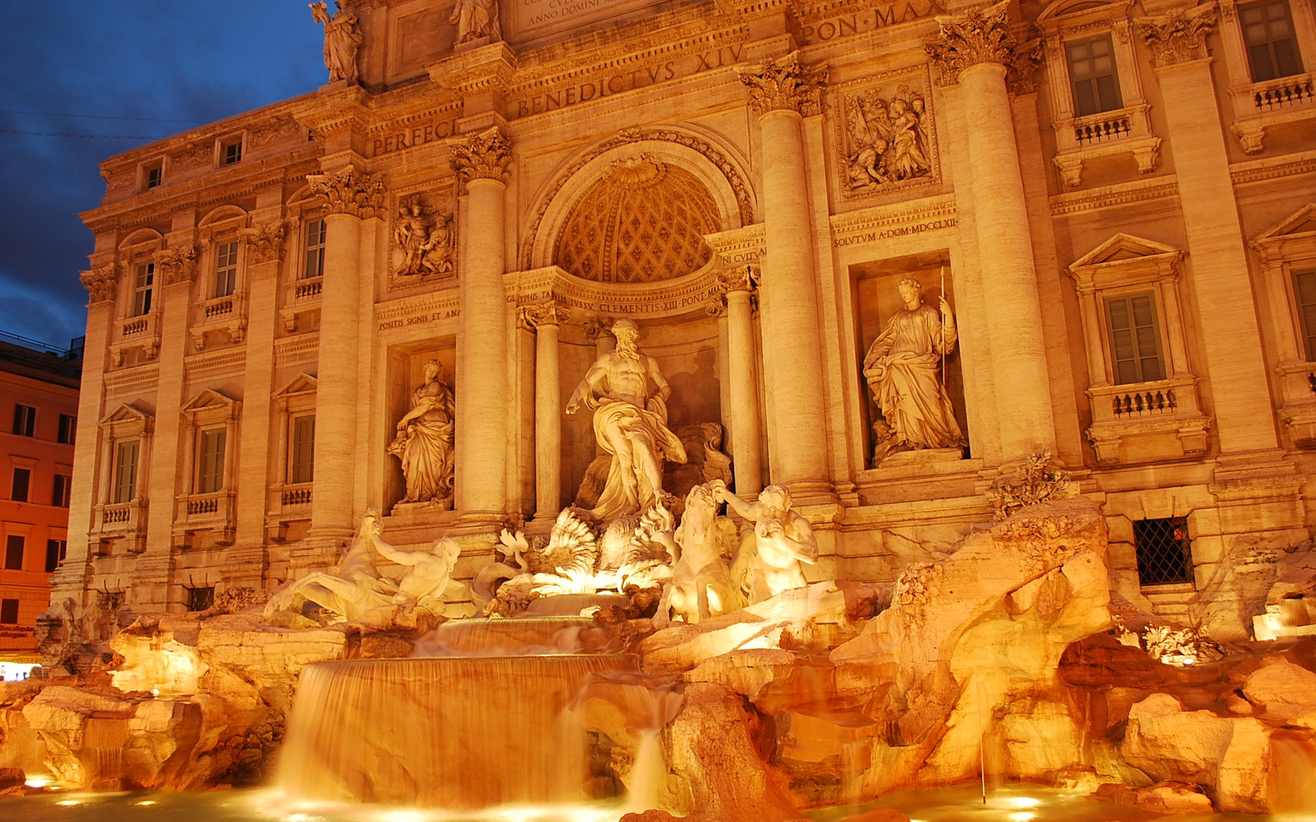 man made, trevi fountain, building, statue, monuments cell phone wallpapers