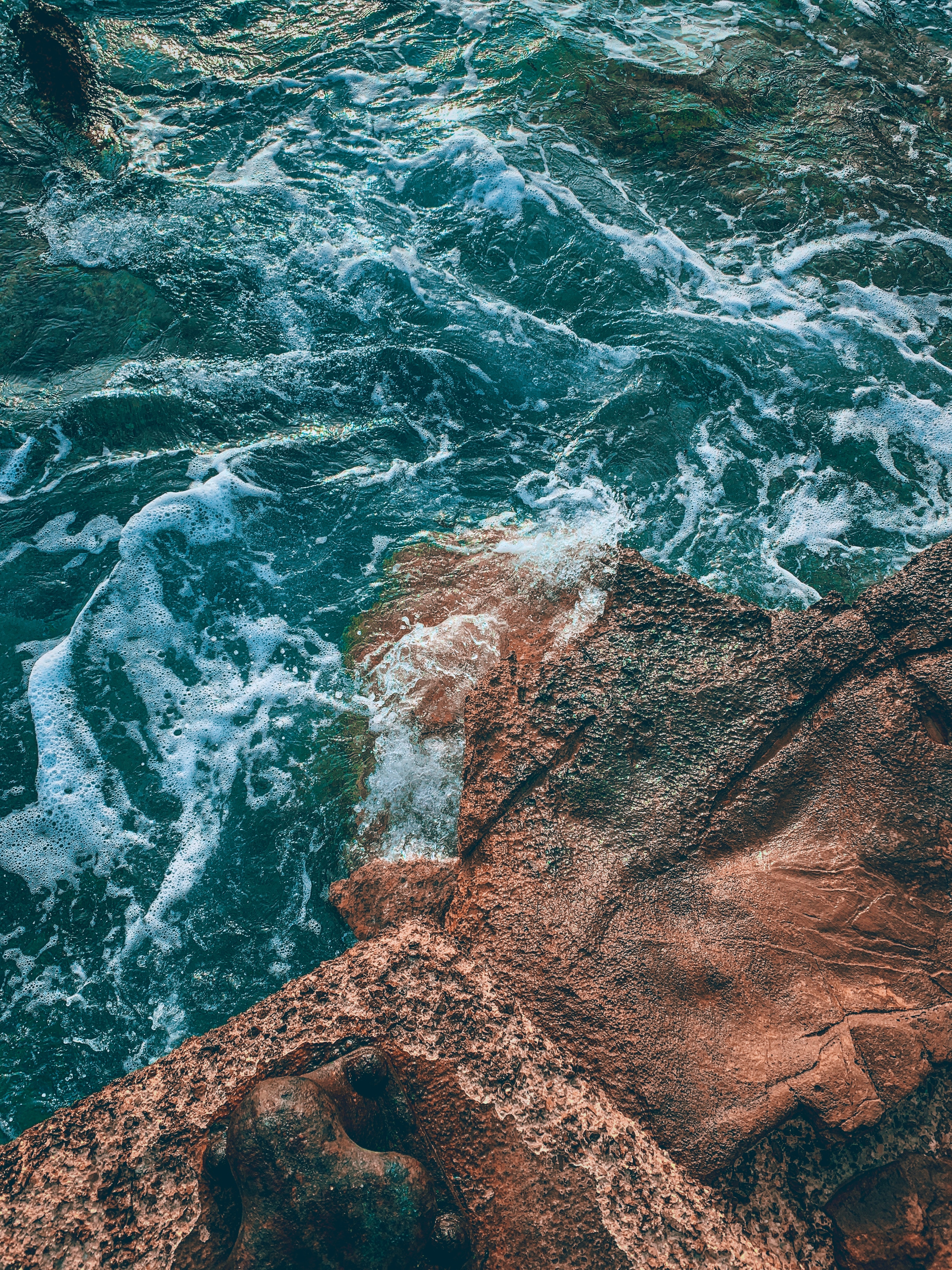 Laden Sie das Natur, Wasser, Sea, Waves, Rock, Felsen, Stein, Ein Stein-Bild kostenlos auf Ihren PC-Desktop herunter