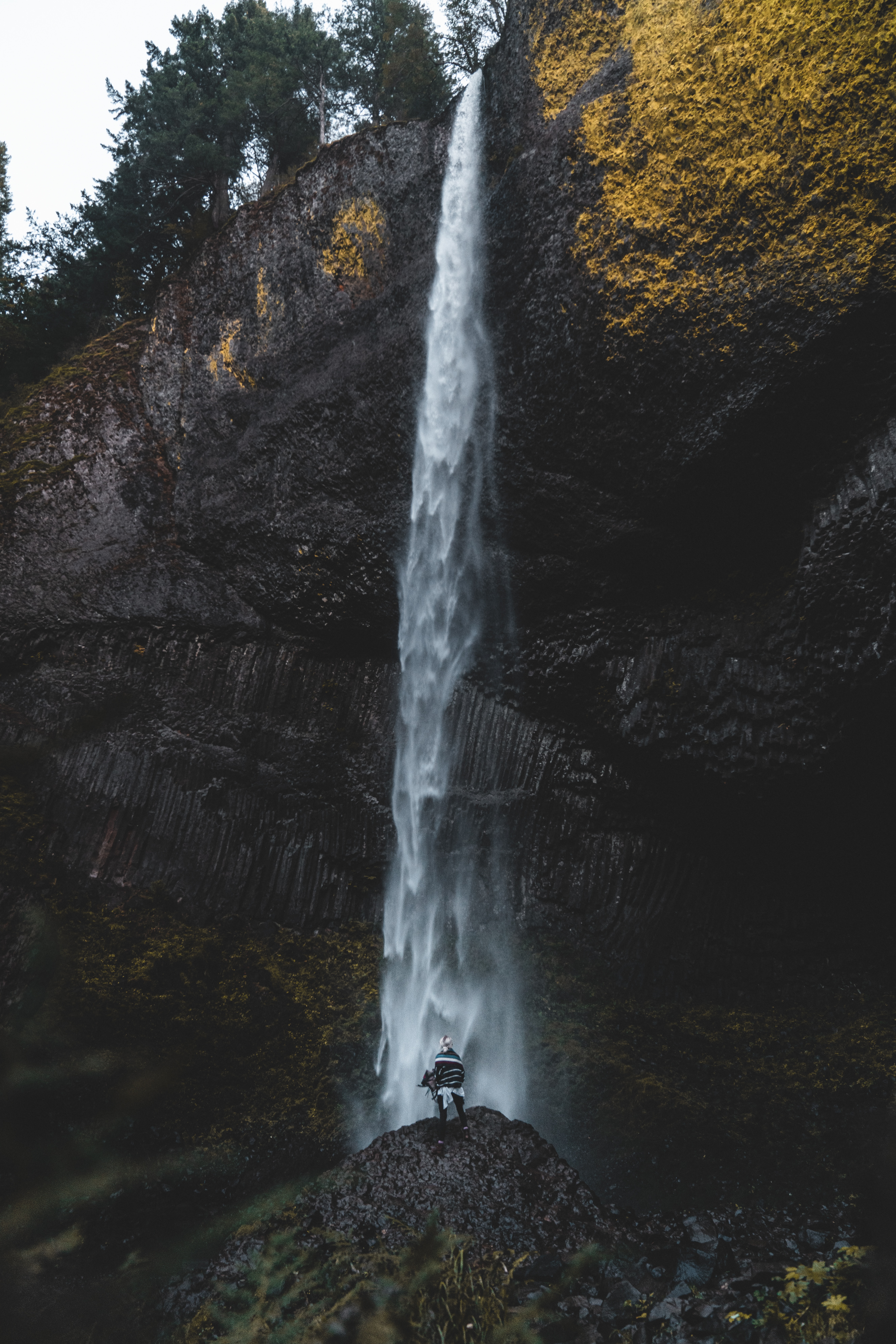 nature, waterfall, water, human Break HQ Background Images