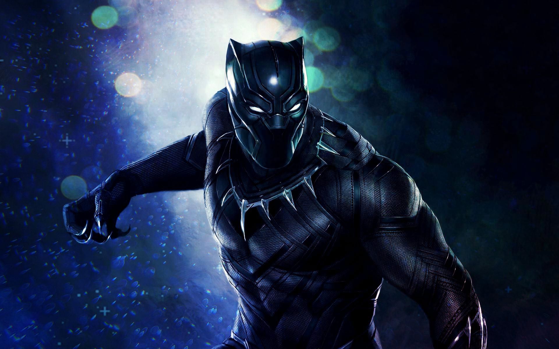 movie, black panther (marvel comics), black panther, claws, bodysuit, necklace, white eyes