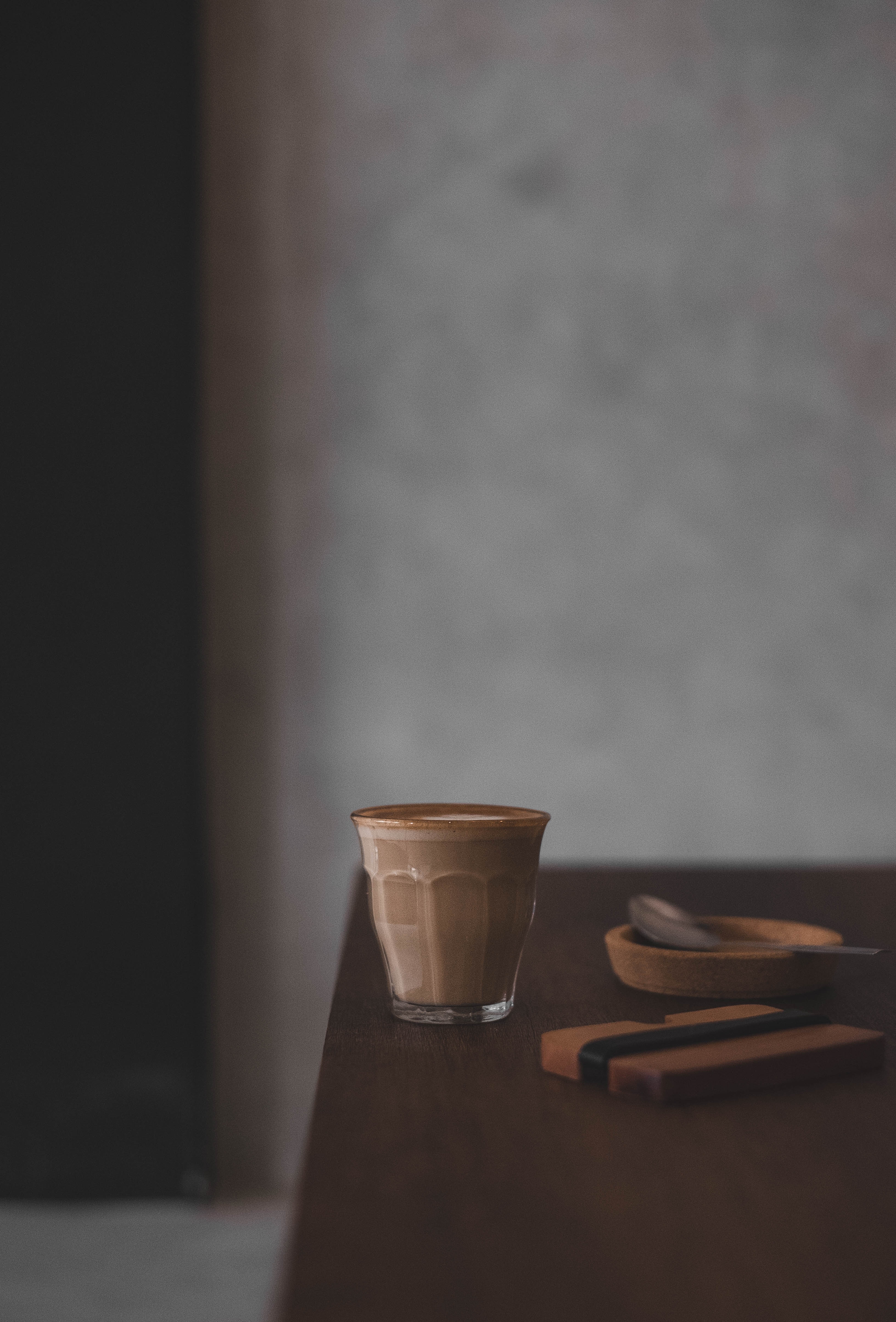 smooth, blur, coffee, table Square Wallpapers