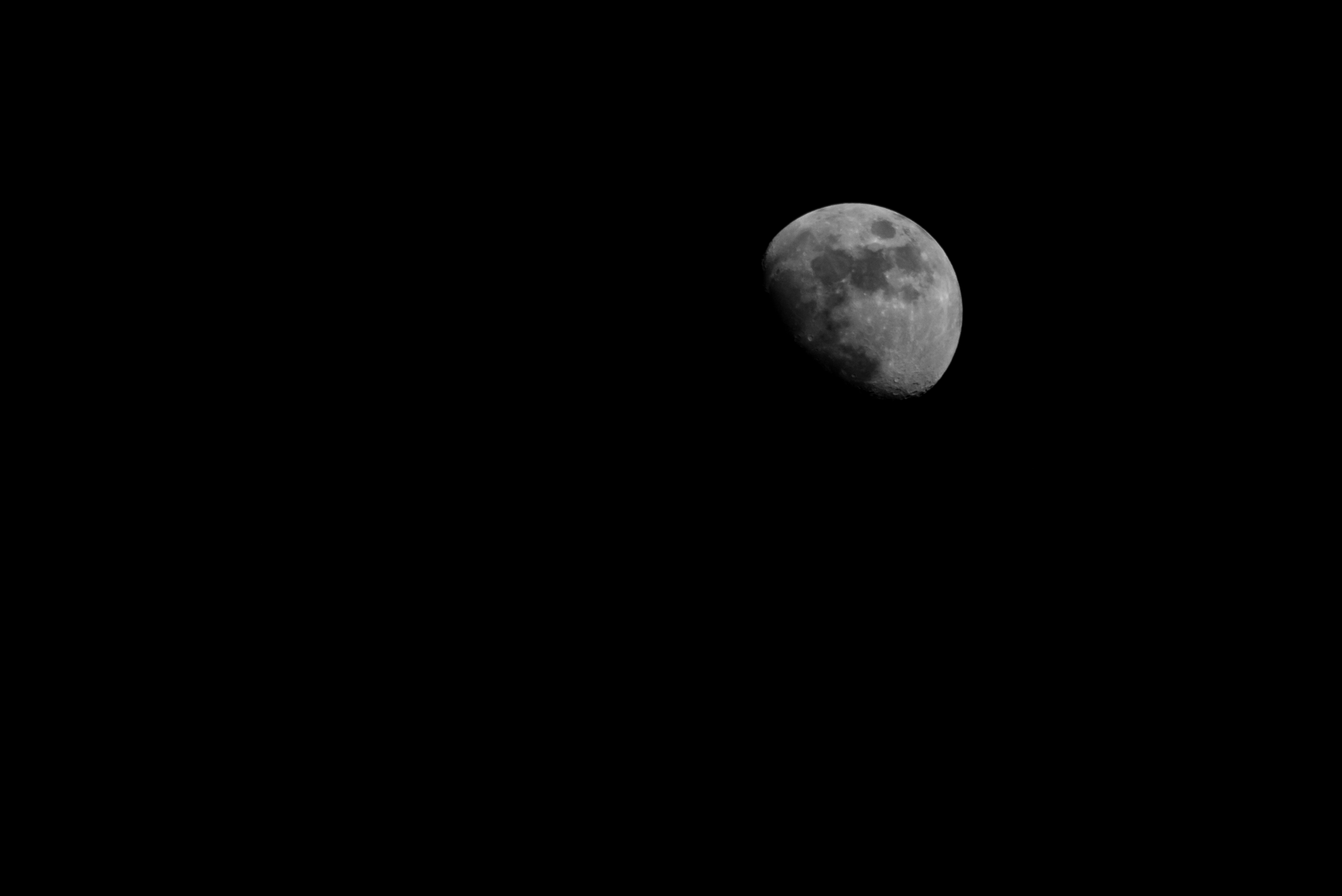 1080p Wallpaper moon, black, universe, night Dark