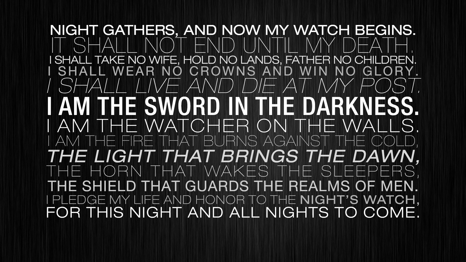 wallpapers quote, dark, tv show, game of thrones, fantasy, statement, typography