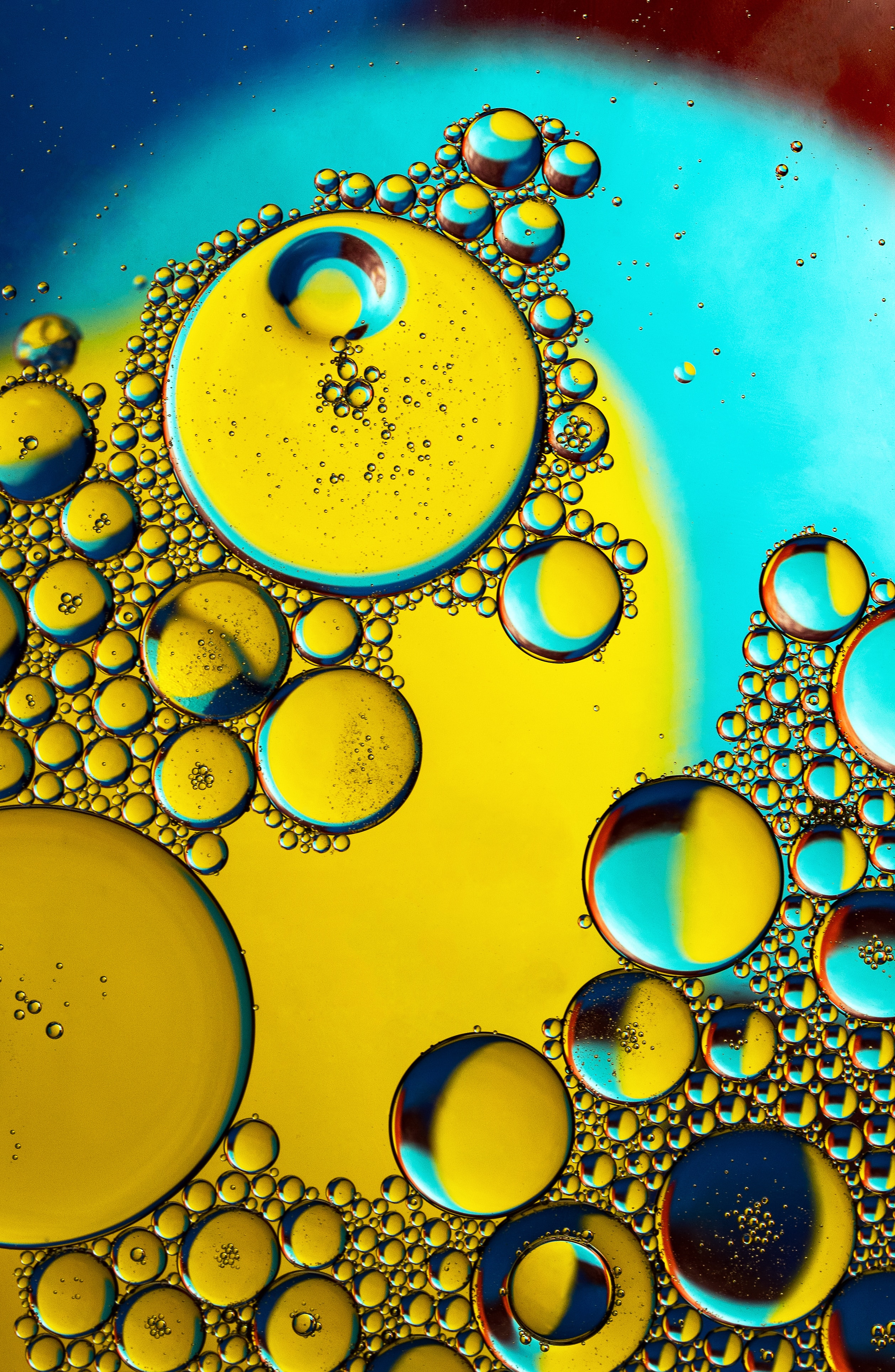 Transparent macro, oil, butter, liquid 4k Wallpaper